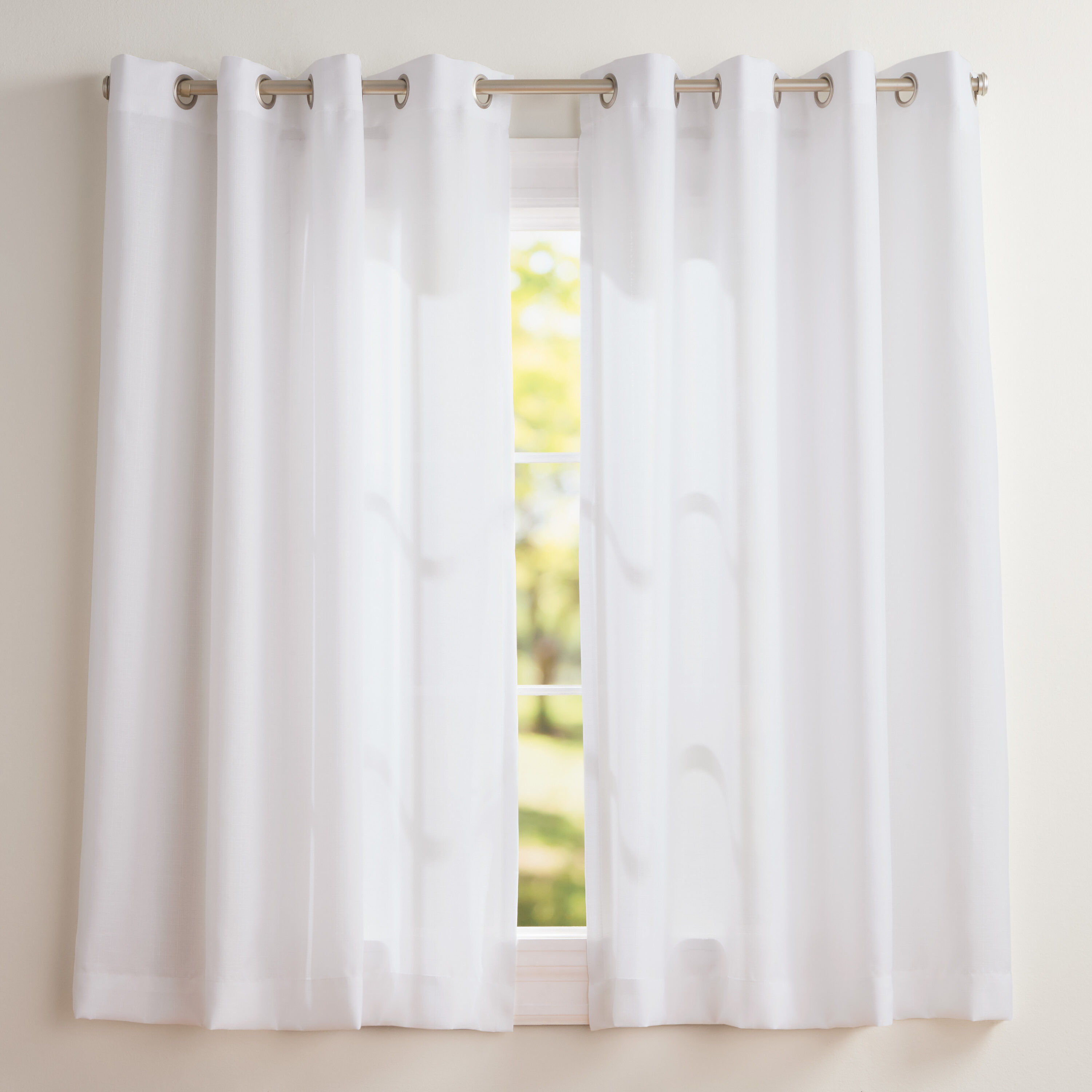 Exclusive Home EH8181-06 2-63G 63-in Winter White Light filtering Grommet Curtain panel pair
