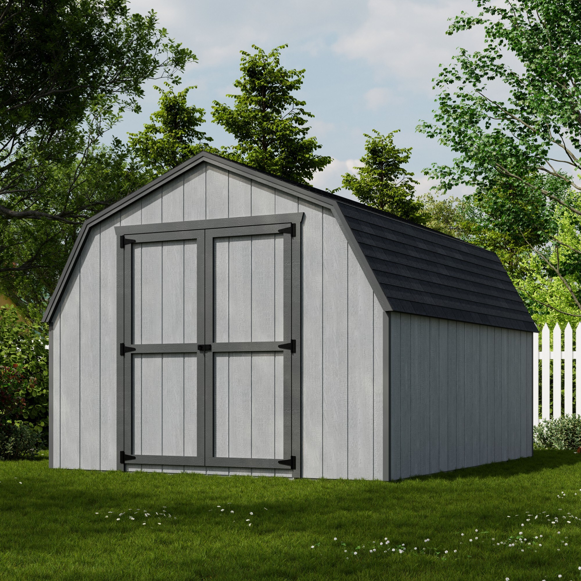 Little Cottage Co 10X12 VGB-4-PC Wood-Storage-Buildings - View #2