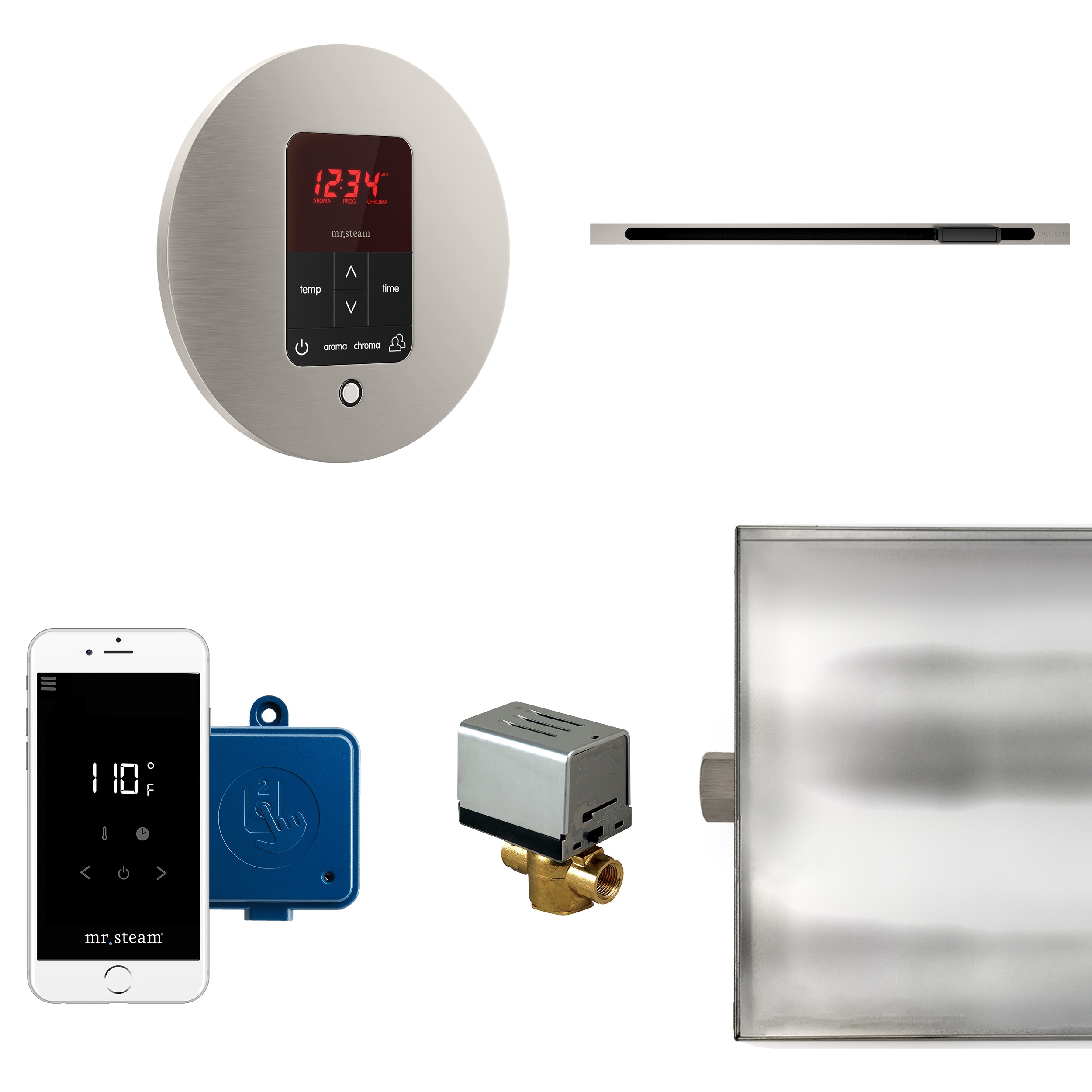 Mr. Steam BTLRL1RBN 120-Watt Brushed Nickel Steam generator control kit