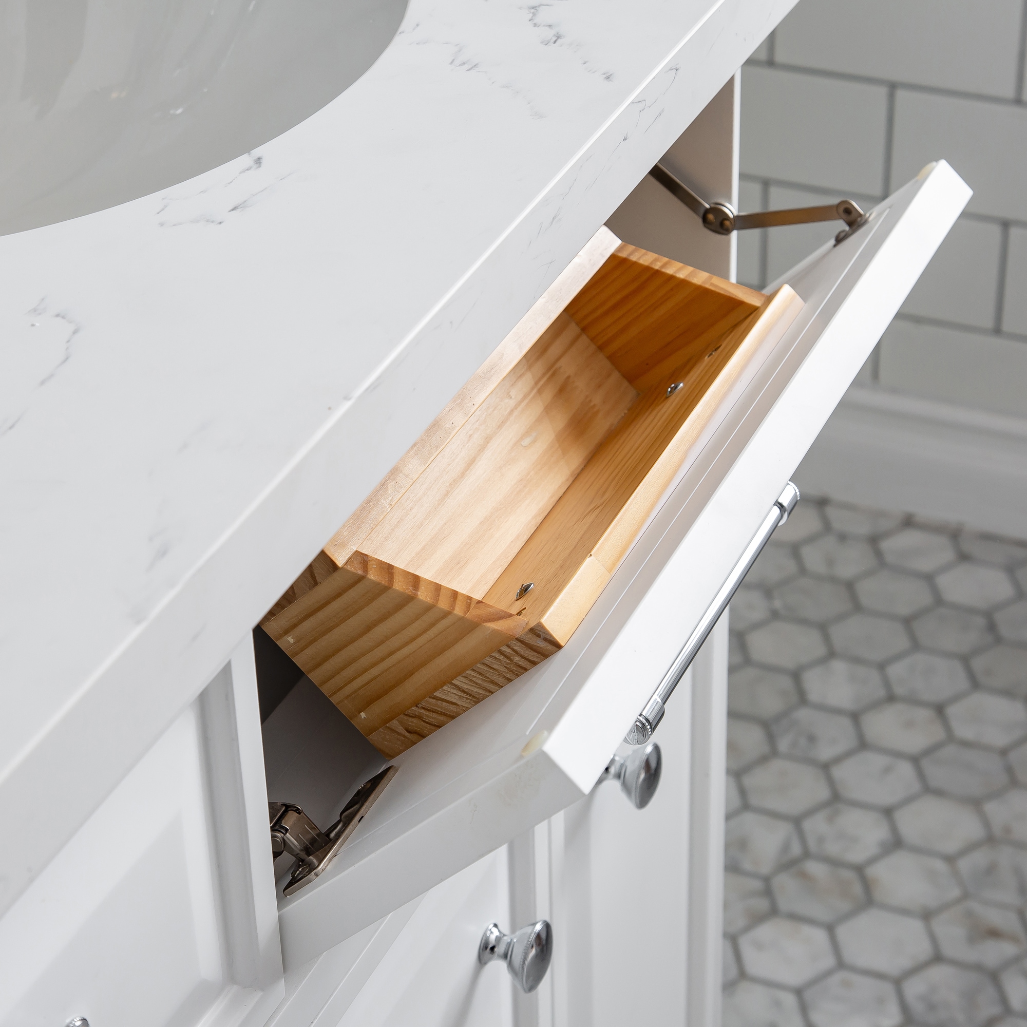 Water Creation PA60A-0100PW Bath-Vanity-Combo - View #6