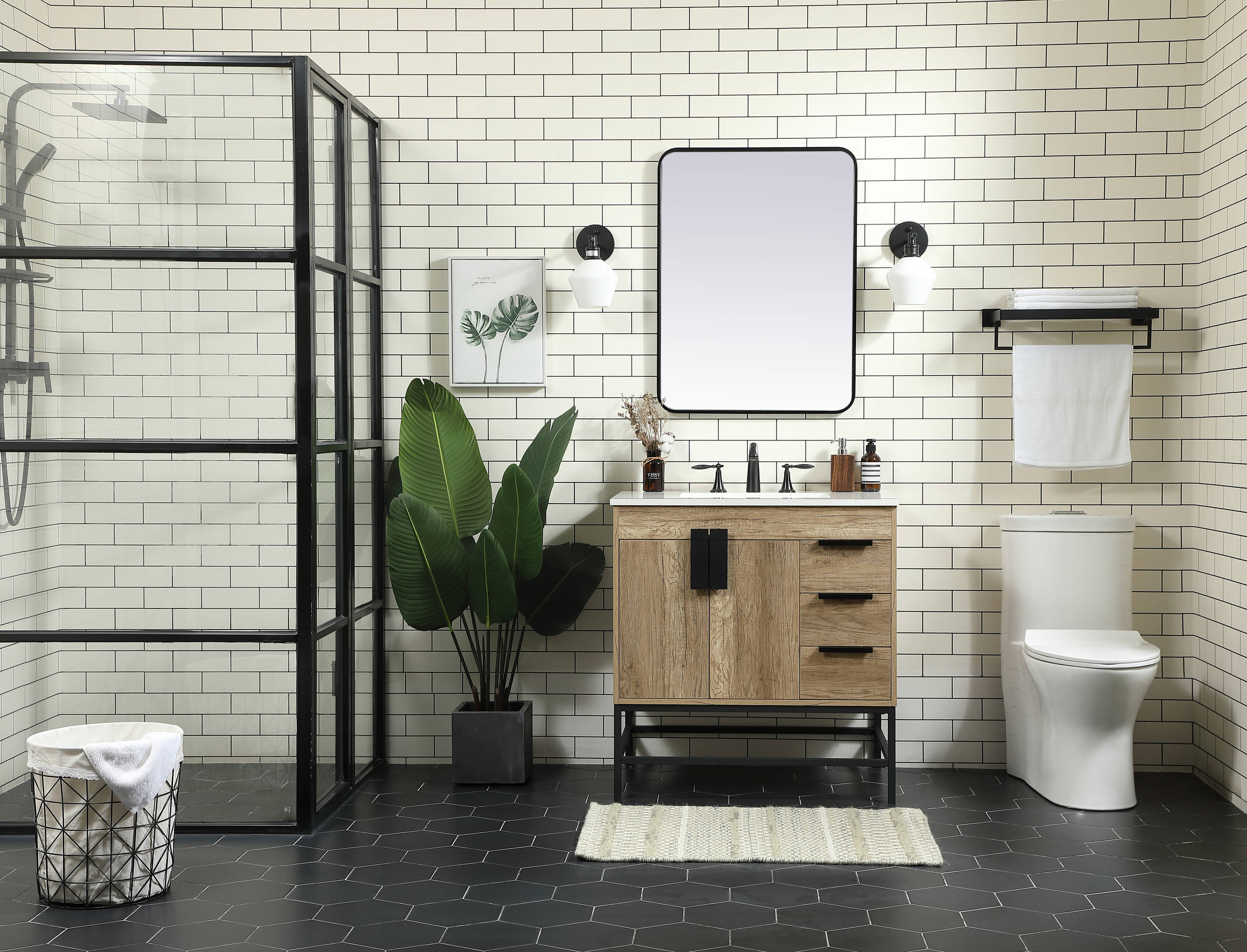 Elegant Decor HF146496NT Bath-Vanity-Combo - View #5