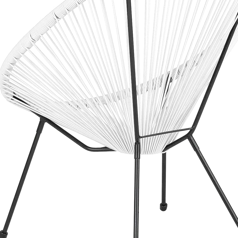 HIGHLANDERHOME WHITECHAIR2PC1TABLE Patio-Chairs - View #5