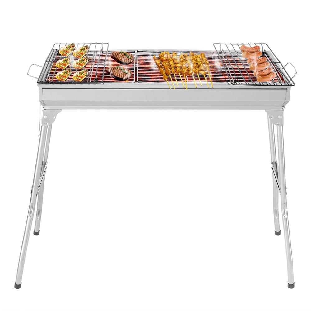 Outopee LO1G57000438 Charcoal Grill 27.5-in W Sliver Charcoal Grill