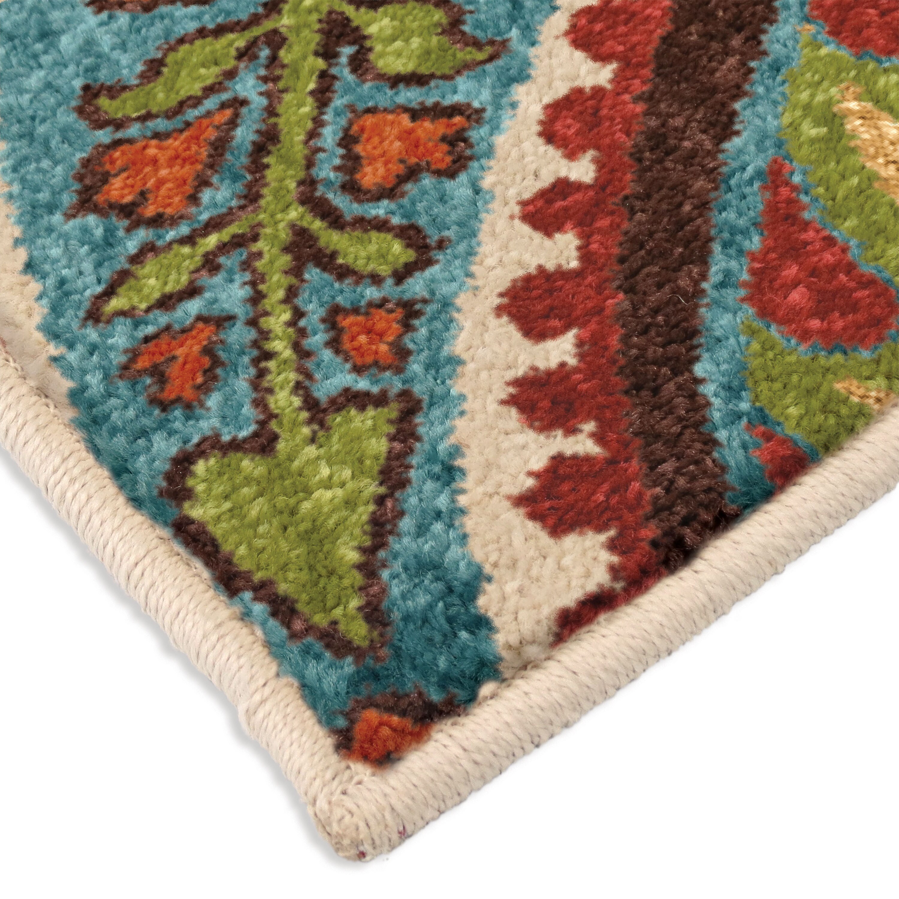 Orian Rugs Wyndham 5 X 8 (ft) Indoor/Outdoor Floral/Botanical Global ...