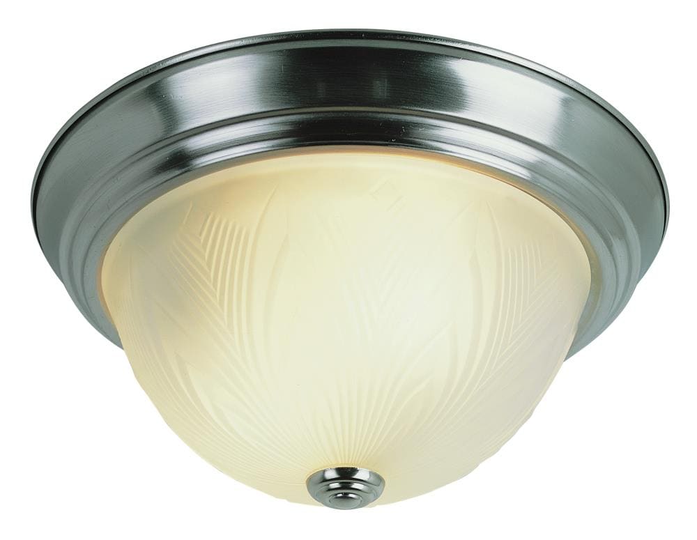 Lucid Lighting 58800 BN 2 -Light 11-in Brushed Nickel Flush Mount Light
