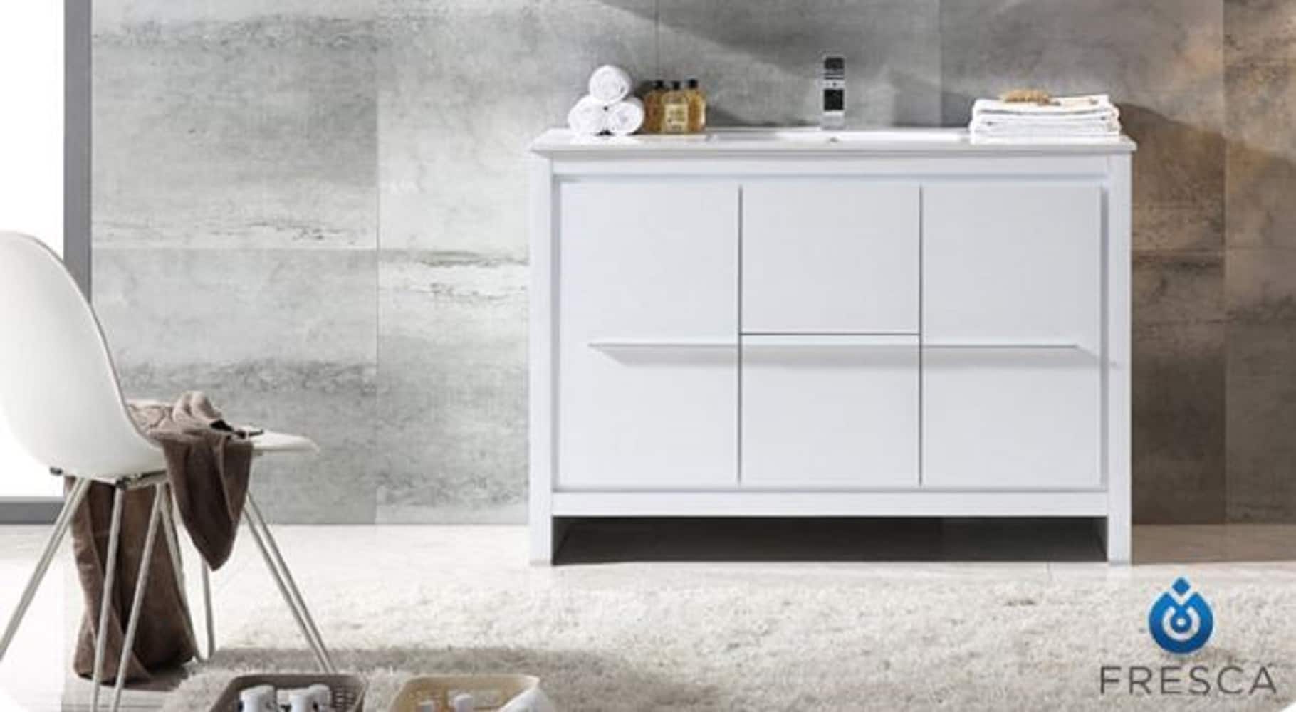 Fresca FCB8148WH-I Bath-Vanity-Combo - View #6
