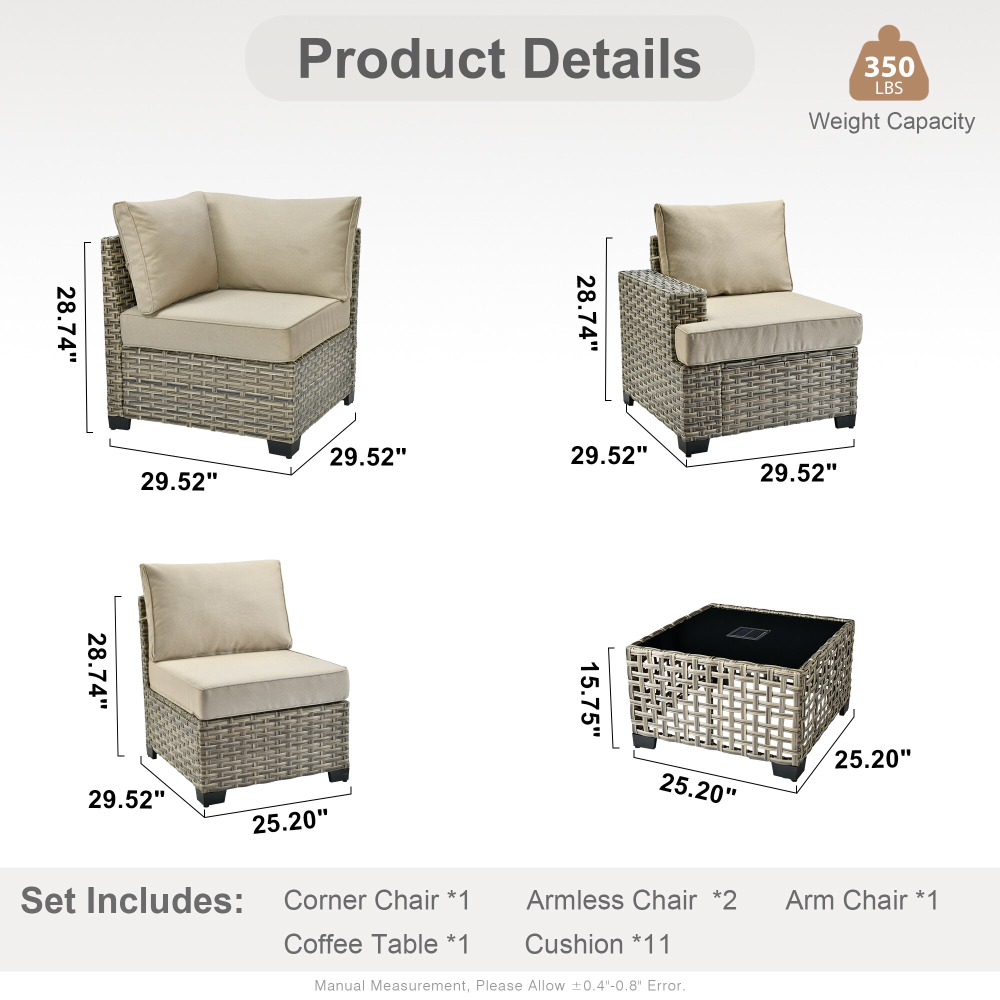 Caodoc L5-TBS606-1 Patio-Sofas-Daybeds - View #6