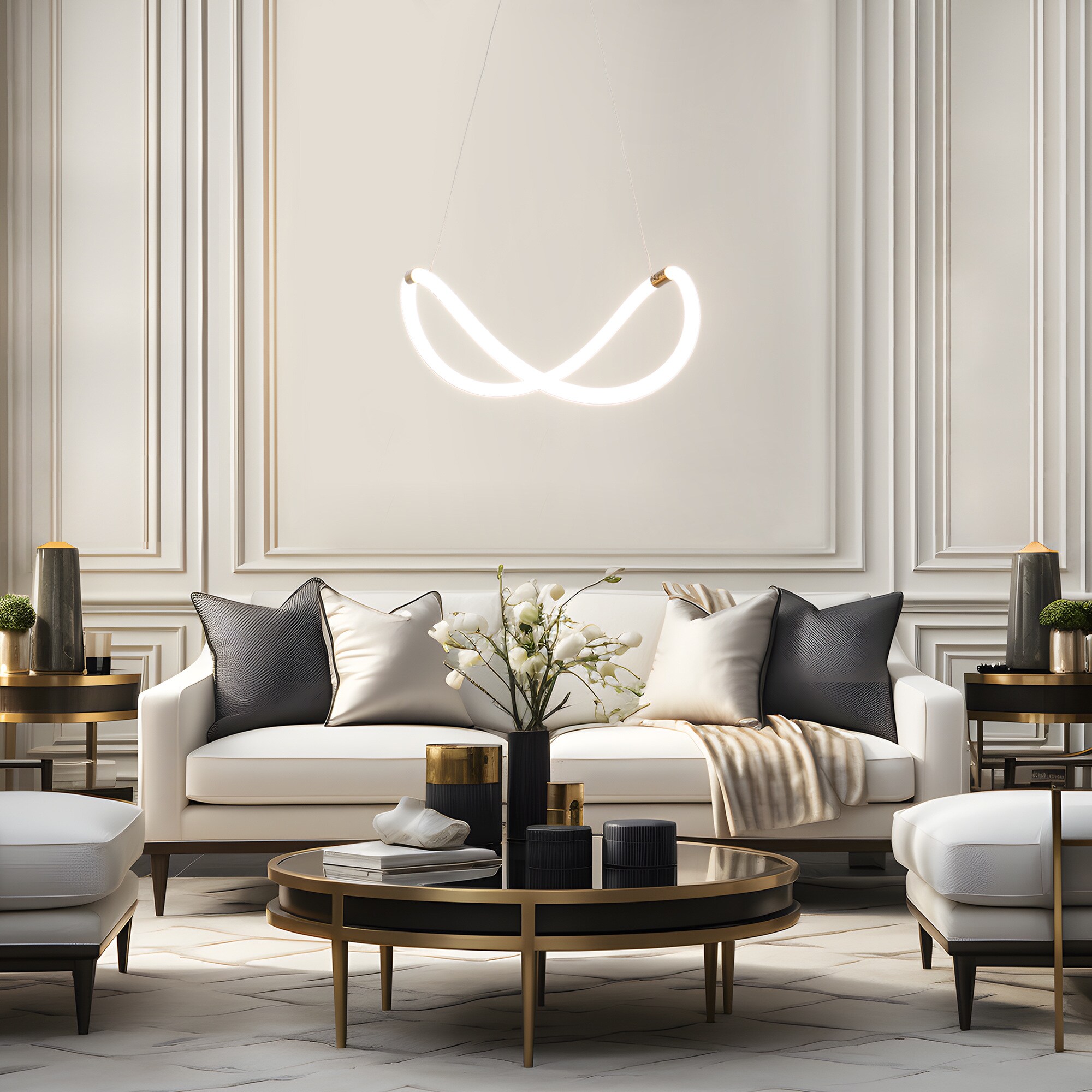 ZEVNI L3BBQINFW4449SC7 Pendant-Lights - View #3