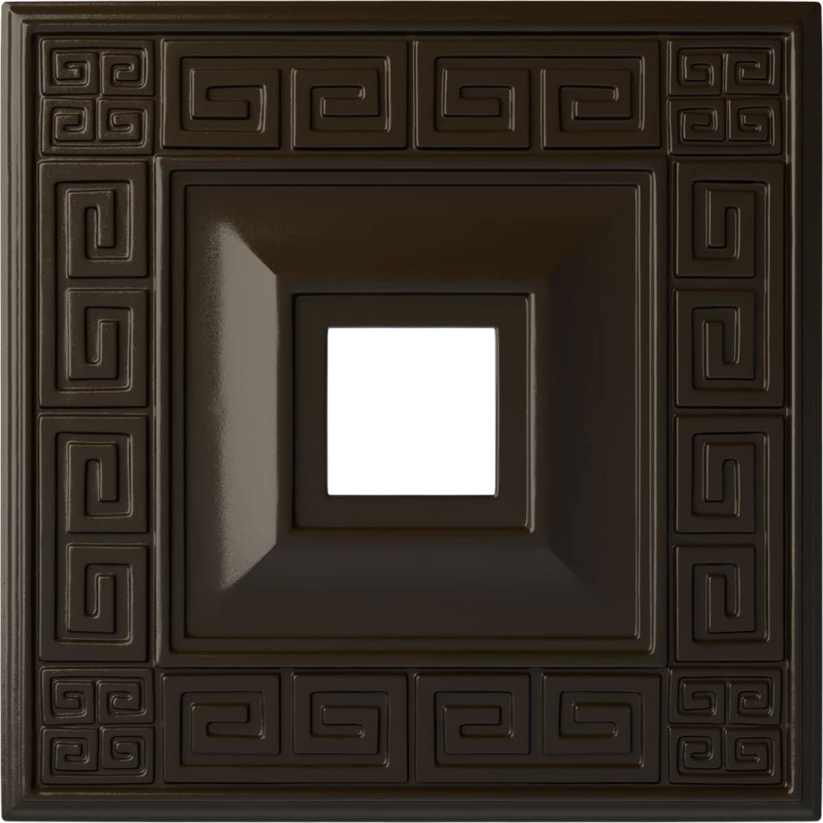 Ekena Millwork CM18ERSHF Eris 18-in W x 18-in L Painted Stone Hearth Polyurethane Whole Ceiling Medallion