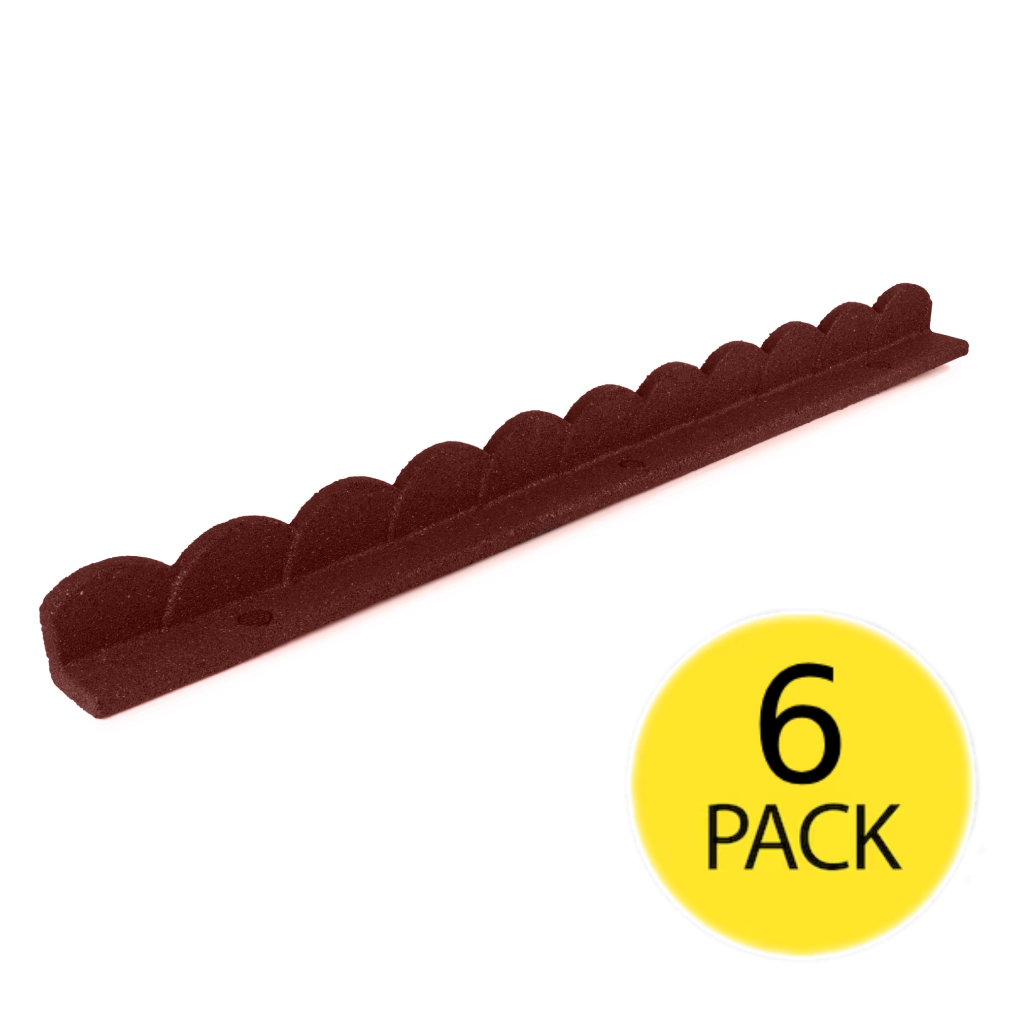 GroundSmart 4-ft x 3-in Sea Scallop 6 -Pack IMC Outdoor Living Rubber Landscape edging section #DCLSE4RD6