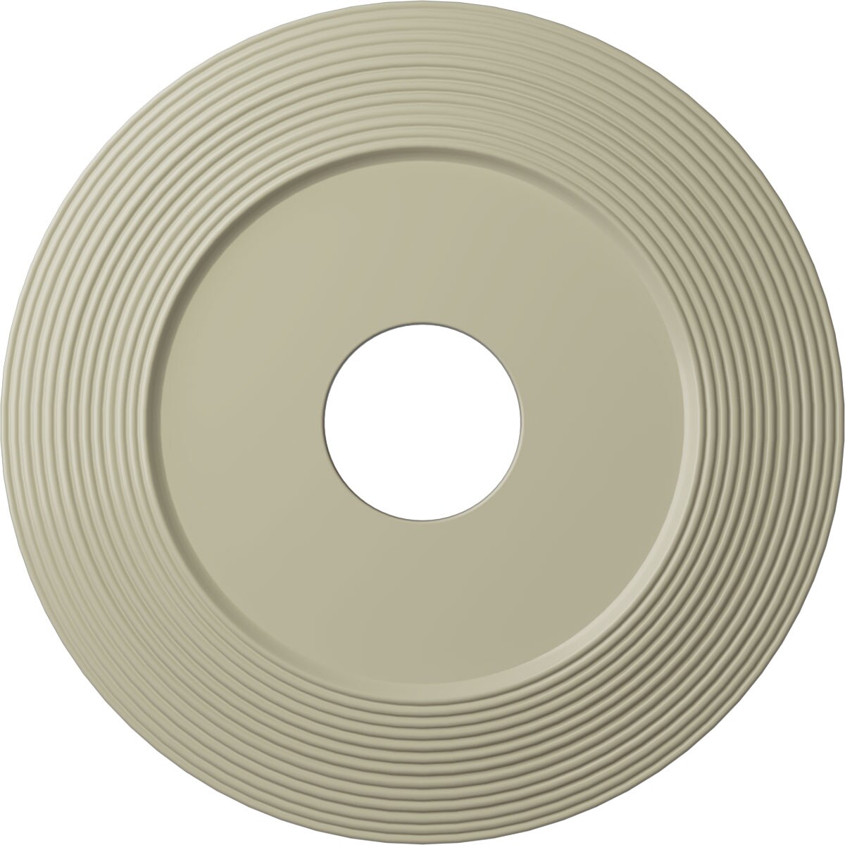 Ekena Millwork CM16ADCYF Adonis 16.125-in W x 16.125-in L Painted Clear Yellow Polyurethane Whole Ceiling Medallion