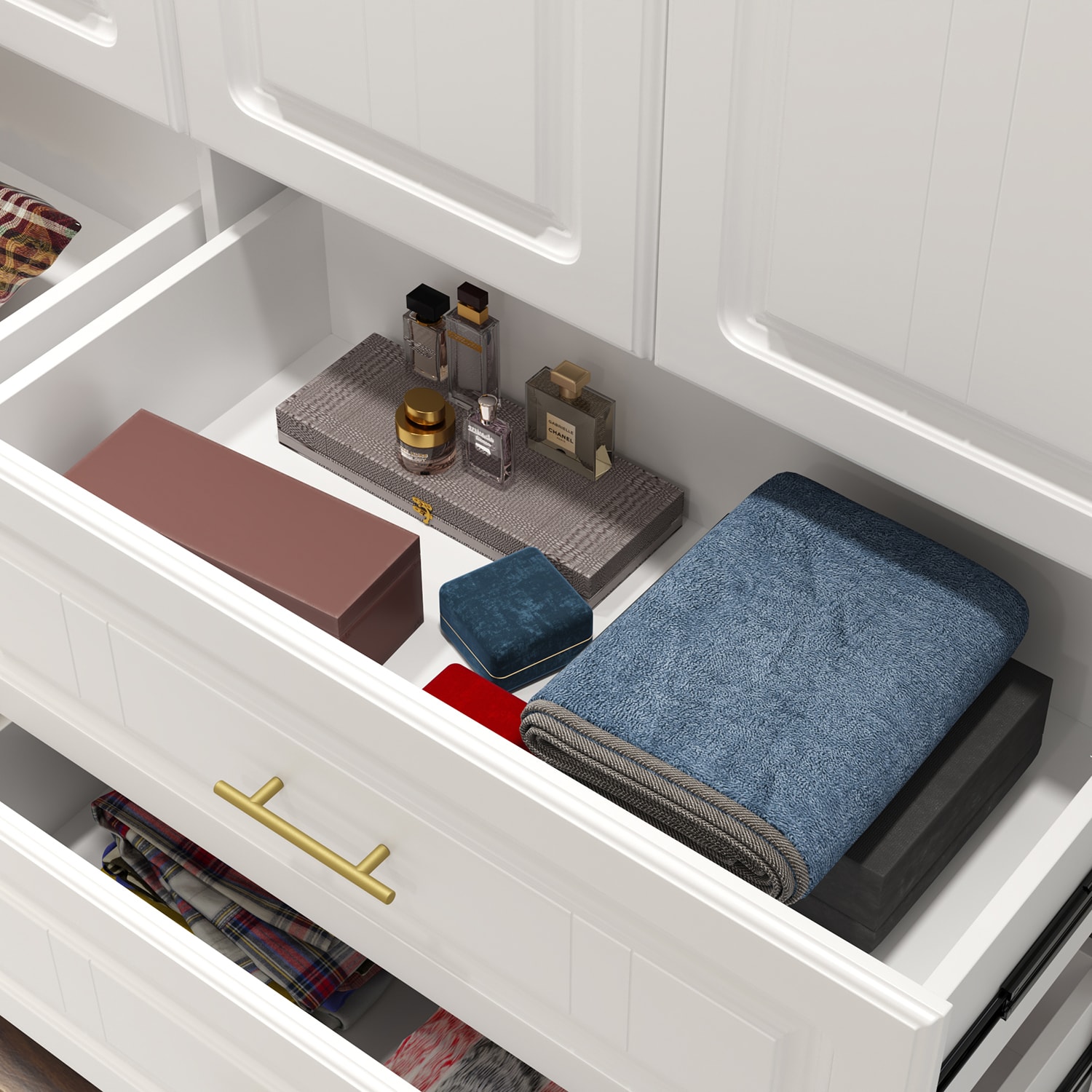 guest room closet – vanity in a closet
