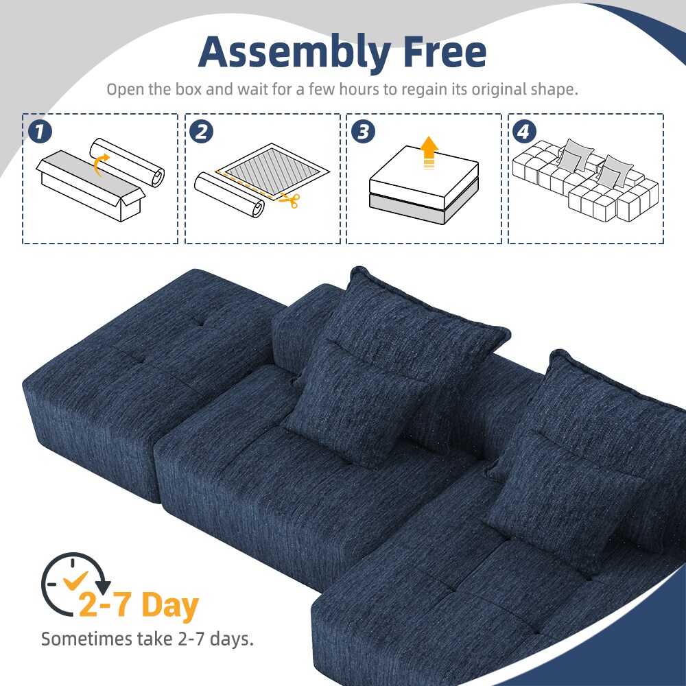 Homy Casa HJCSQJ-BL Sofas-Loveseats - View #8