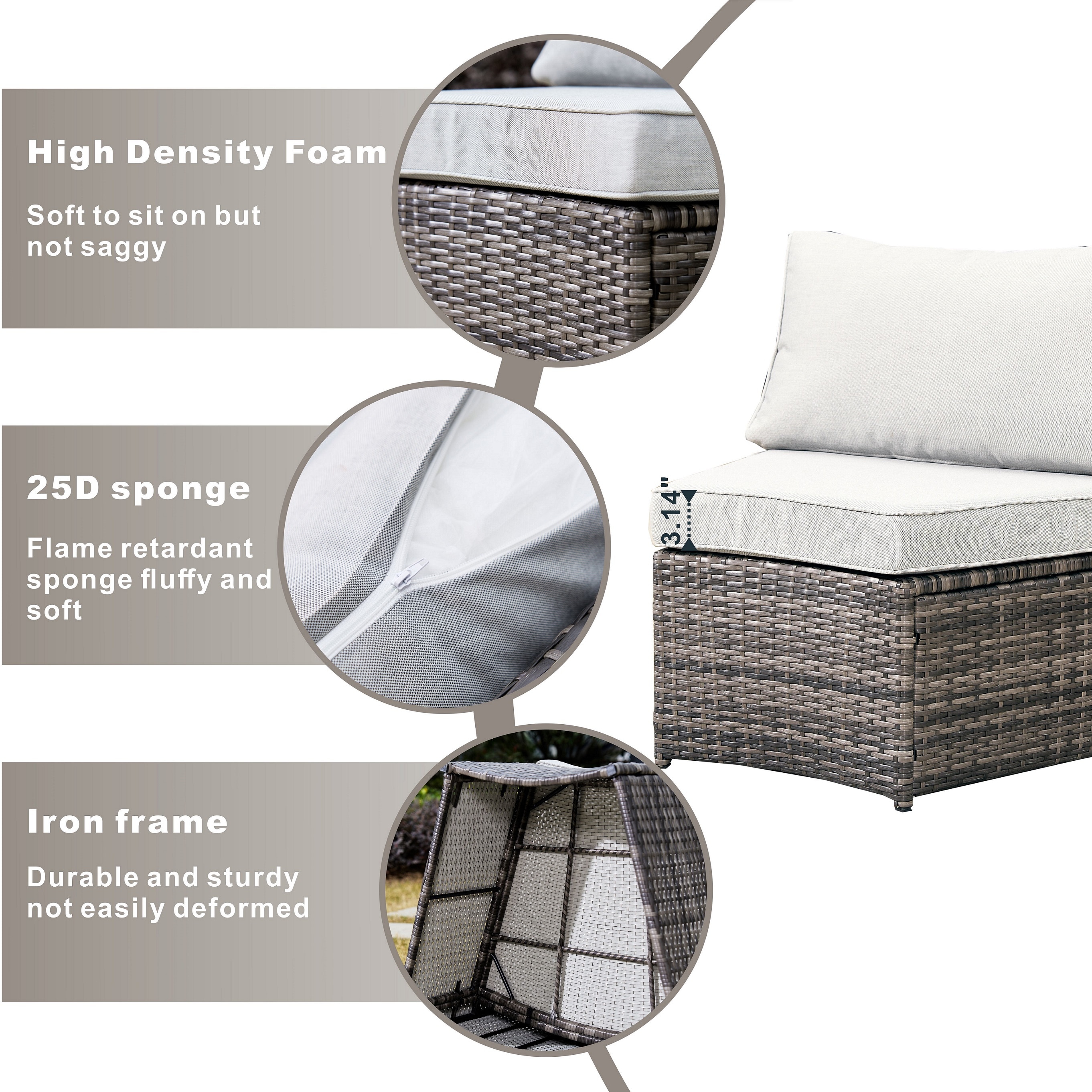 Moda Furnishings MAG-1205B-1108 Patio-Conversation-Sets - View #11