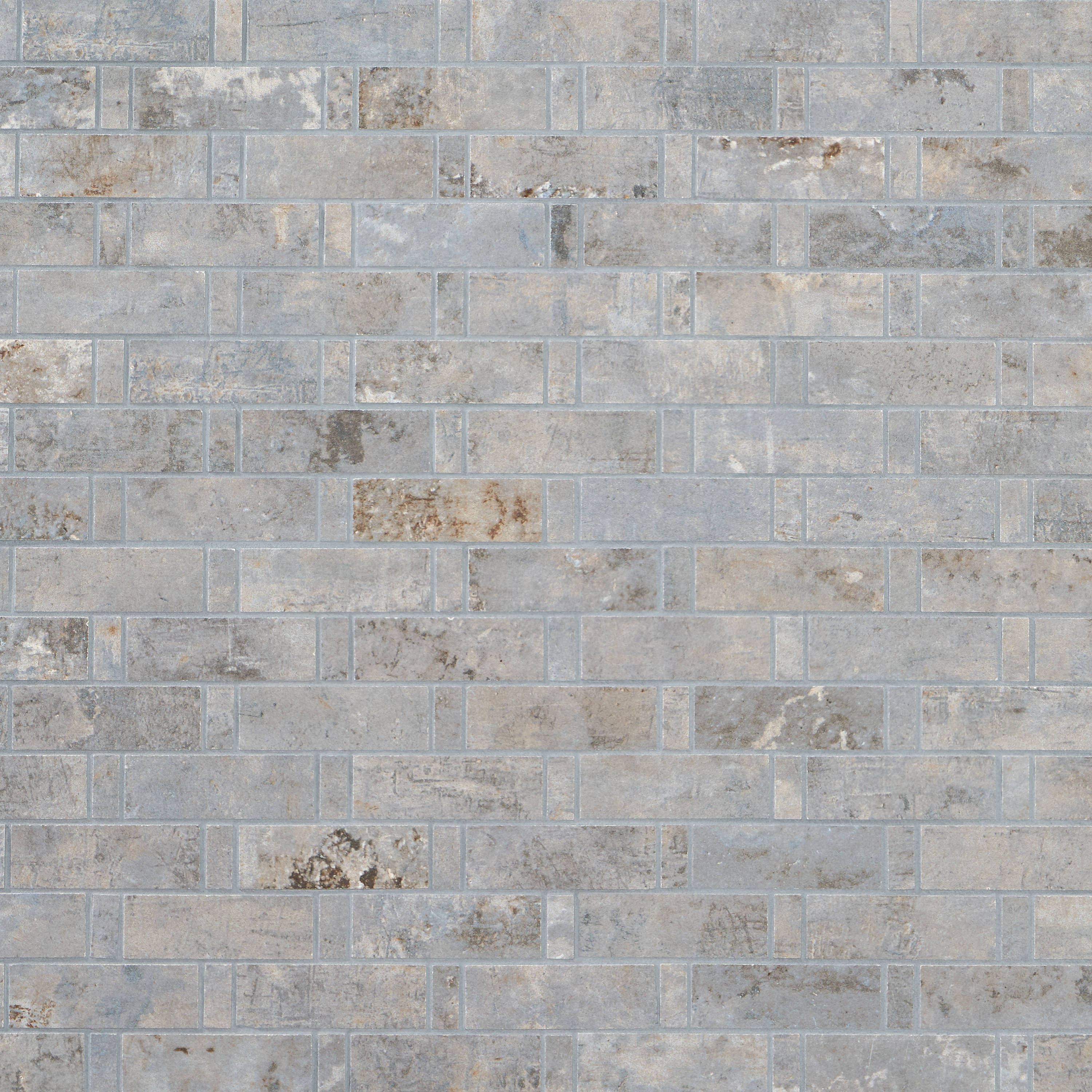 Artmore Tile EXT3RD107280 Stonehenge Ocean Blue 12-in x 12-in Matte Porcelain Stone look Linear Mosaic Floor and Wall Tile ( 0.96-sq ft Piece