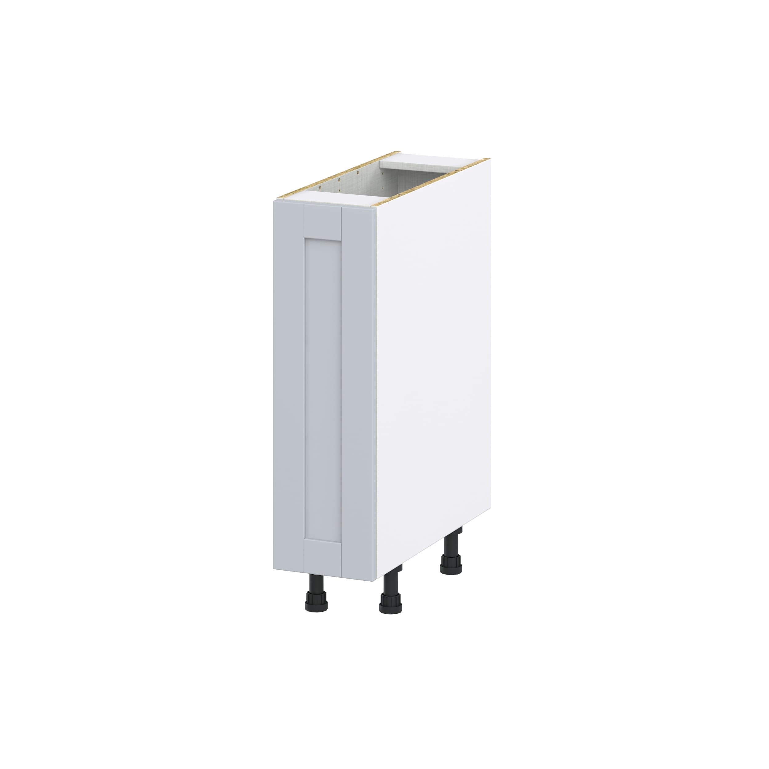 Hugo&Borg Charlesberg 9-in W x 34.5-in H x 14-in D Gray Base Fully Assembled Cabinet (Flat Panel Shaker Door Style)
