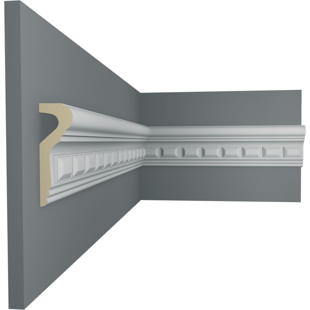 Ekena Millwork CHA03X01BL-CASE-8 Chair-Rail-Moulding - View #5