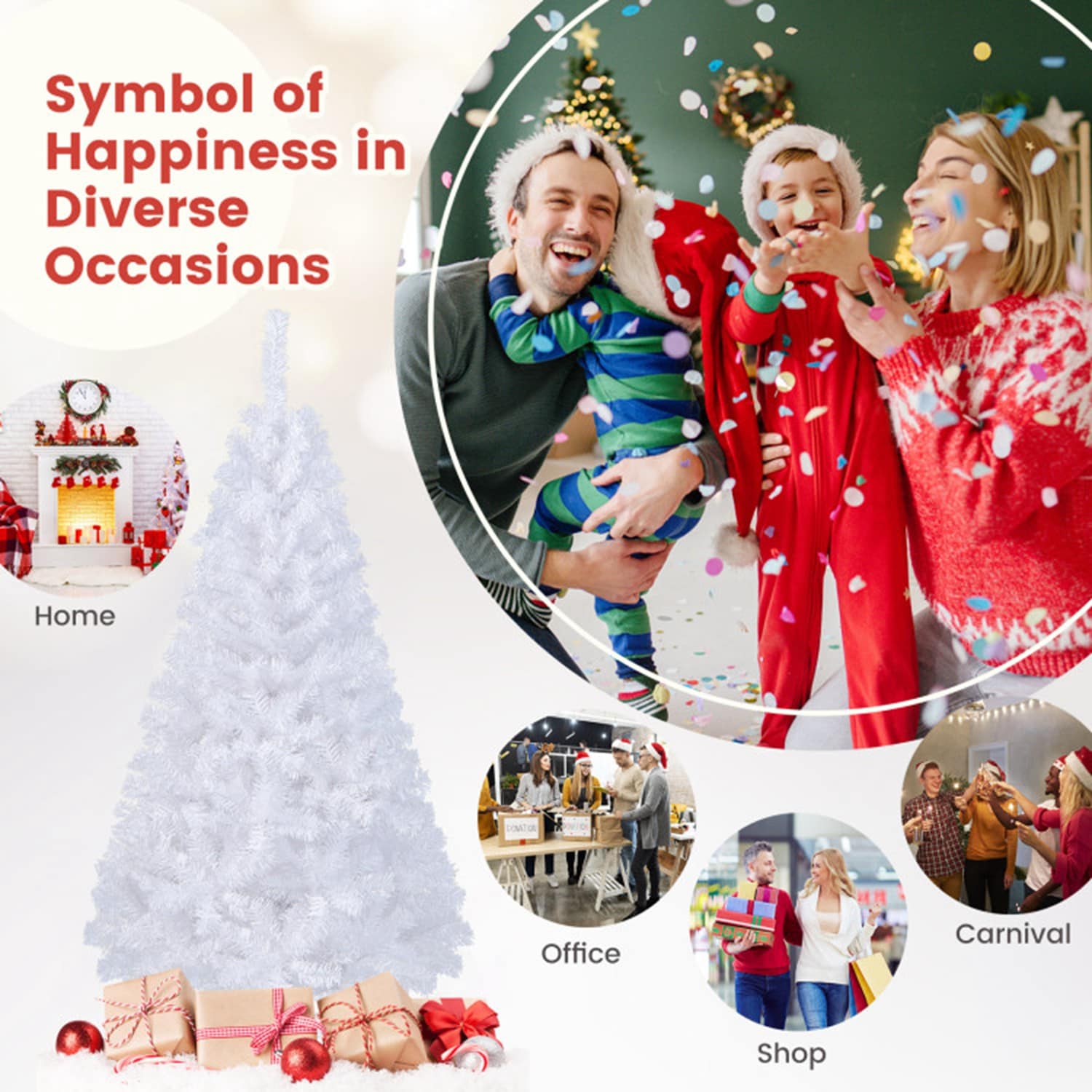 Forclover HYC-CM453C Artificial-Christmas-Trees - View #7