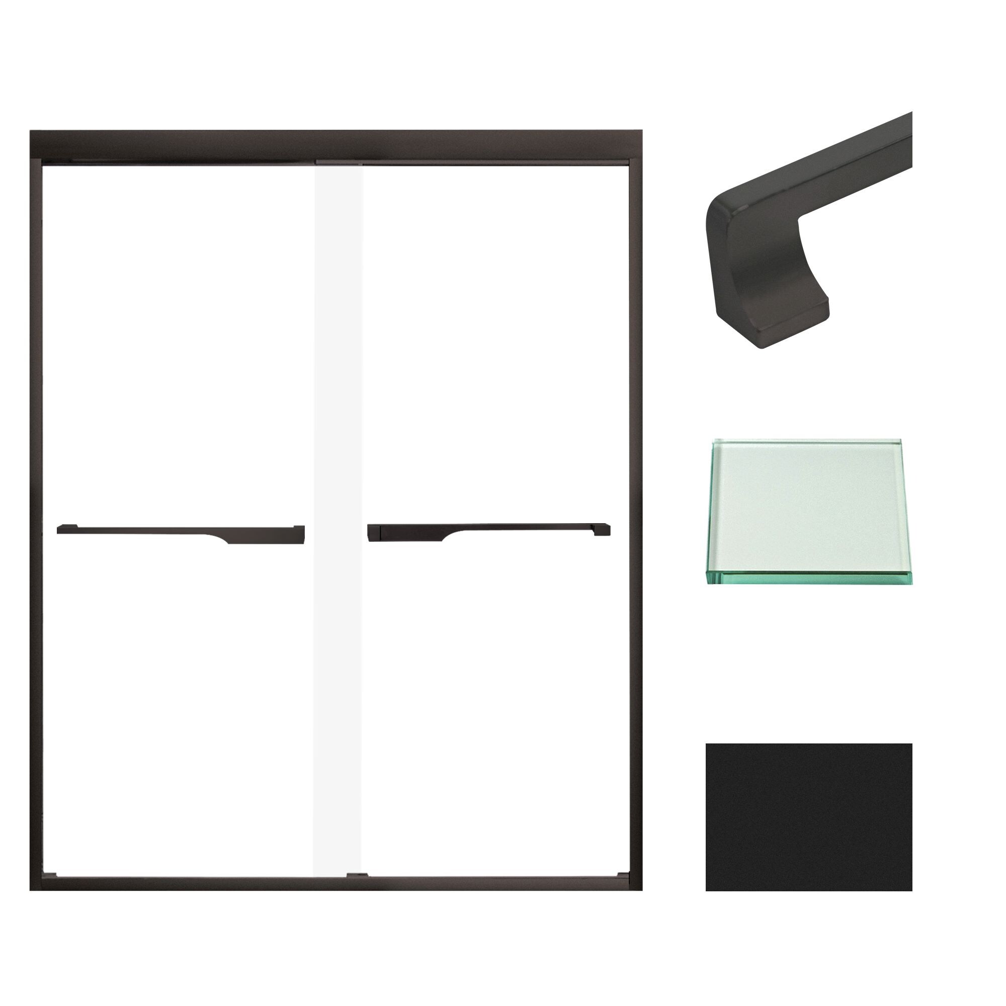 Transolid FBPT607608C-J-MB Shower-Doors - View #2