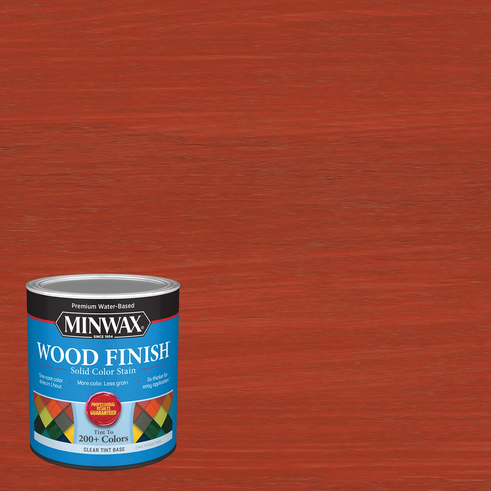 Minwax Wood Finish Water-Based China Red Mw1227 Solid Interior Stain  (1-Quart) in the Interior Stains department at