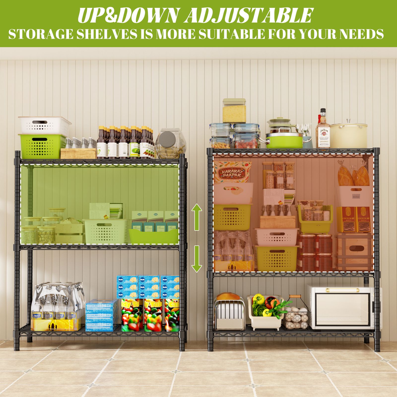 LOVMOR BLACK-36HAGW3C-PLR Free-Standing-Shelving - View #2