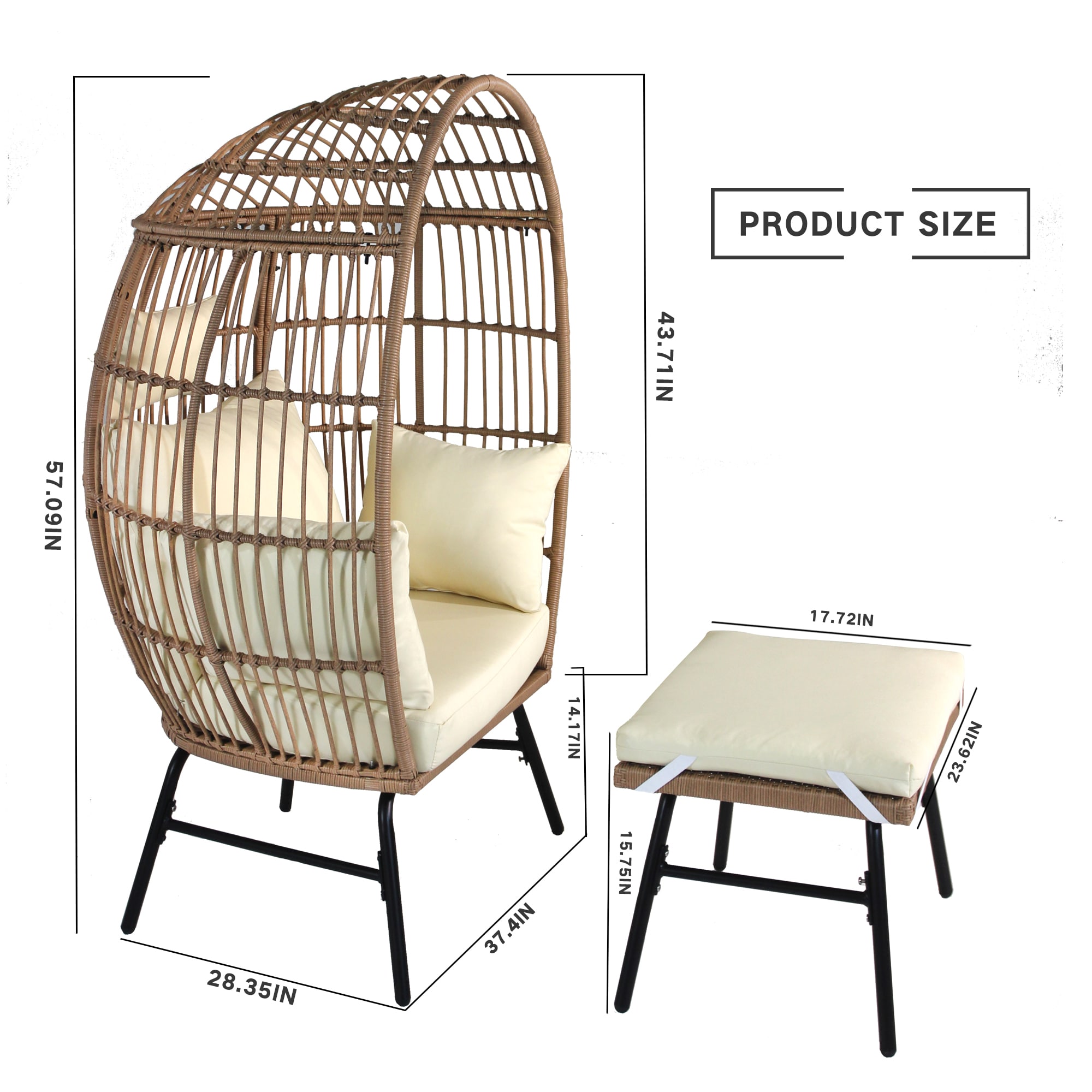 ModernLuxe L-W2337P151814 Patio-Chairs - View #4