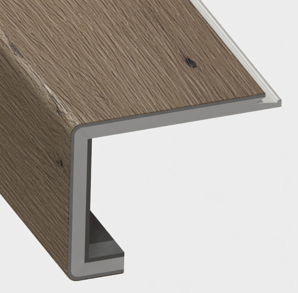 Element Flooring  Garnet 2-3/8-in Thick x 4-in Width x 60-in Length Rigid Core Square Stair Nose Vinyl Molding