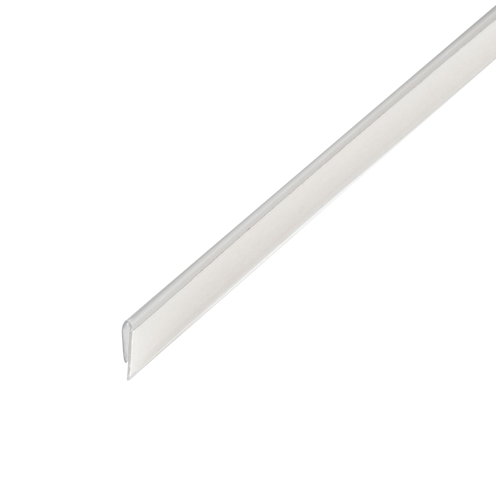 Outwater 3P1.27.00201 J Channel Fits Material 1/64-in Thick Clear PVC Cap Moulding with White Foam Adhesive 36-in Length (Pack of 4)