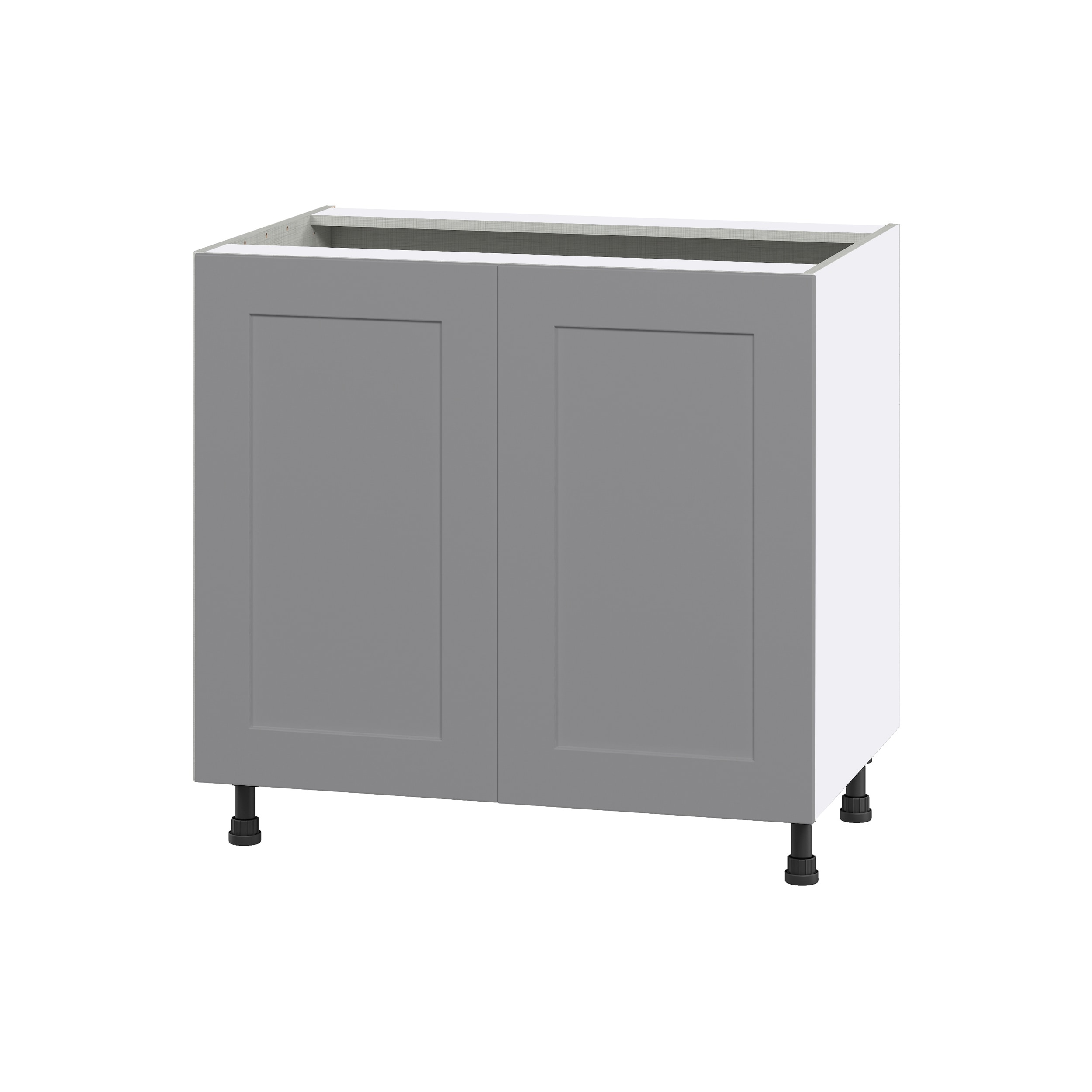 Hugo&Borg DSSB36FH-BM Beaumont 36-in W x 34.5-in H x 24-in D Slate Gray Sink Base Fully assembled Cabinet (Flat Panel Shaker)