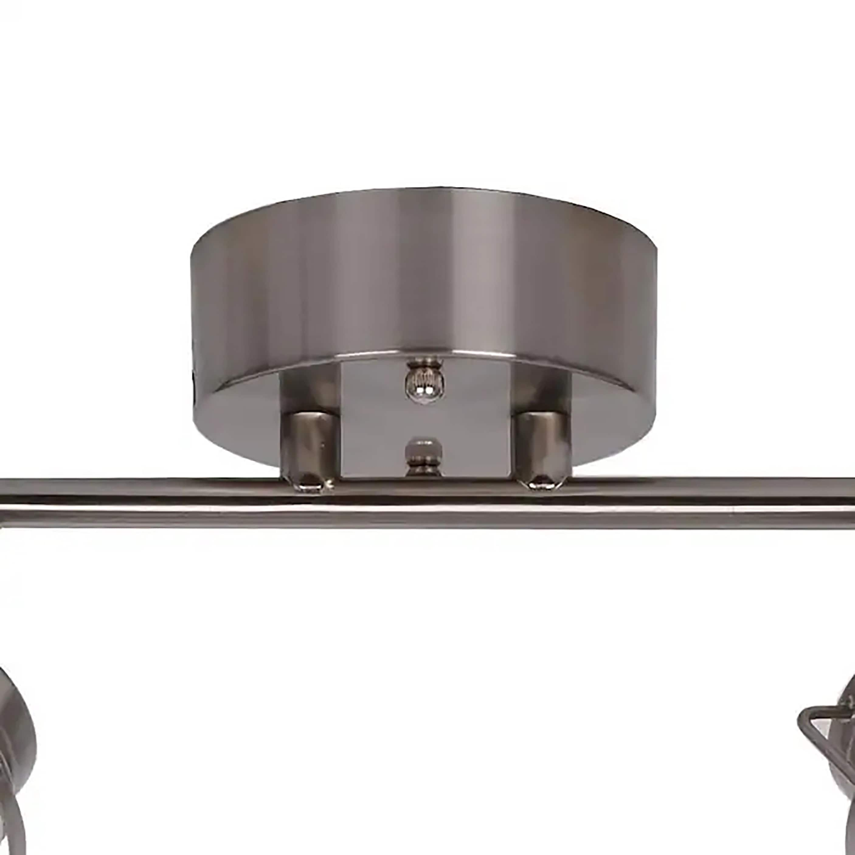 Allen + roth 4-Light 34.75-in Bronze newest Dimmable LED Track Bar Fixed Track Light K