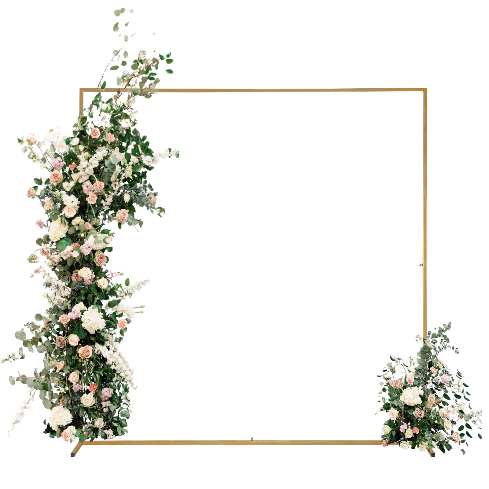 Winado LO1G61000109 Wedding Arbor 6.56-ft W x 6.56-ft H Flat Gold Steel Garden Arbor
