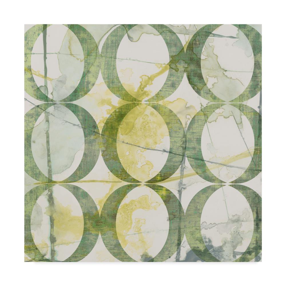 Trademark Fine Art WAG04236-C3535GG Framed 35-in H x 35-in W Abstract Print on Canvas