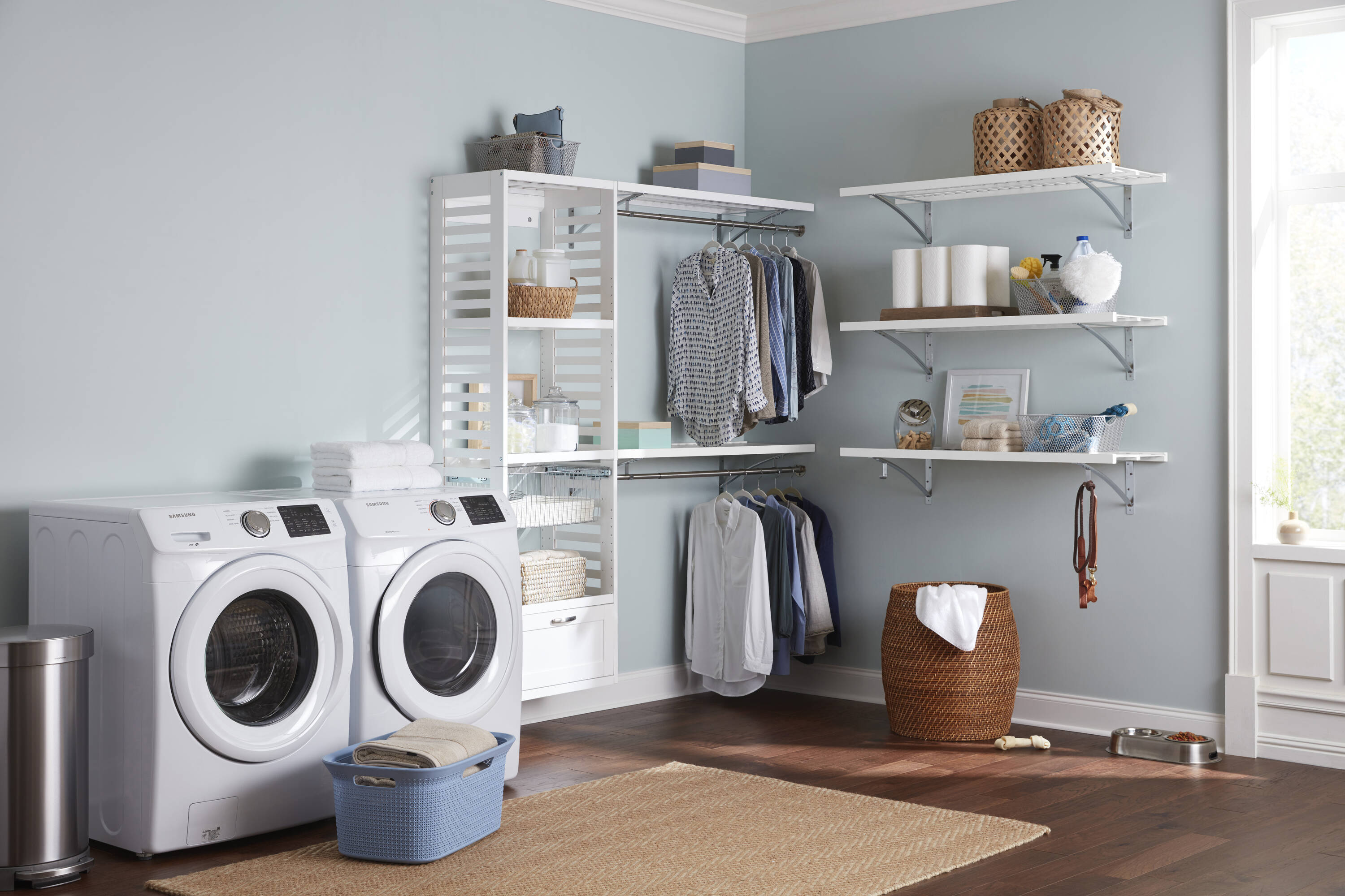 allen + roth Hartford White Laundry Room Storage Collection