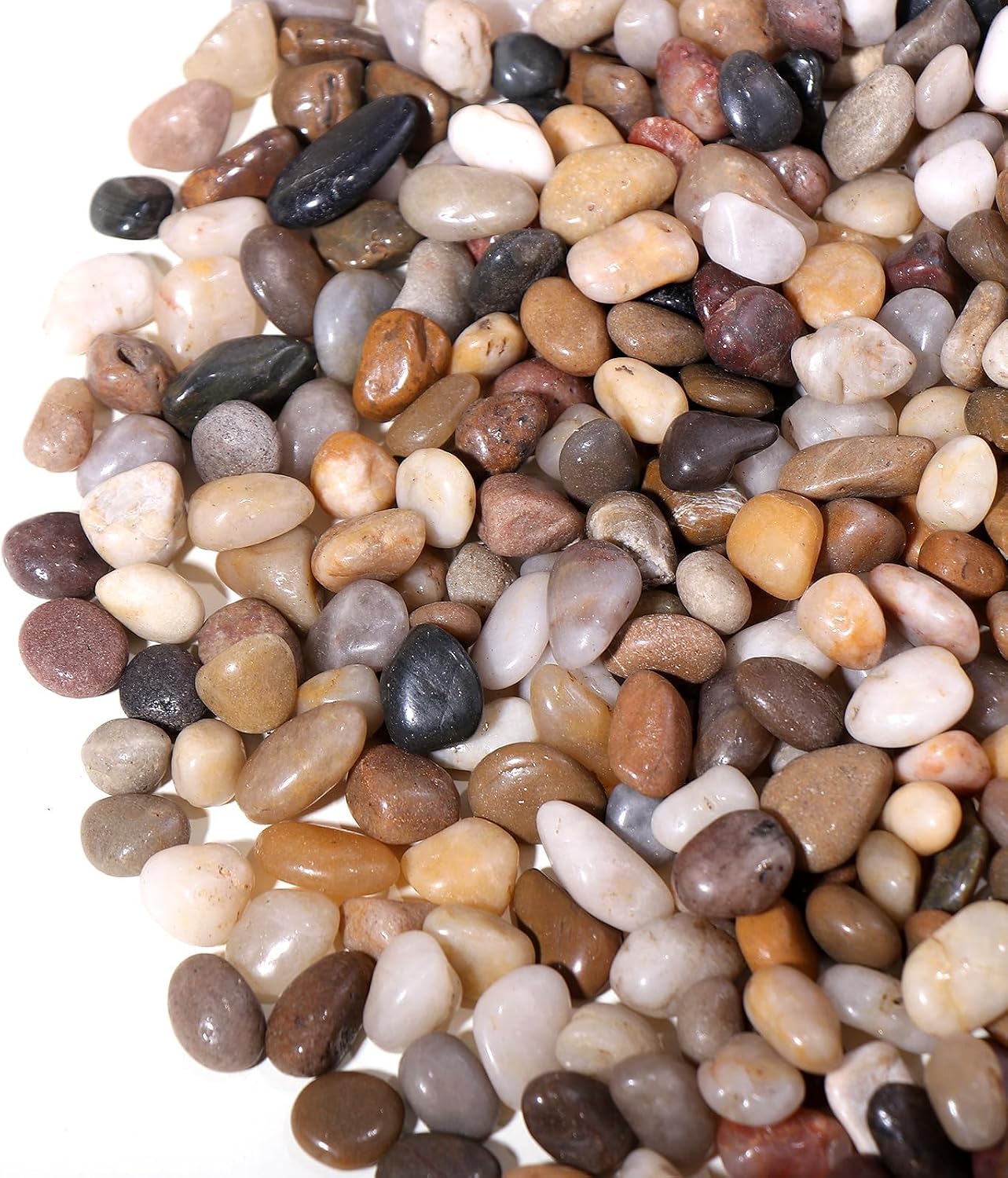 EFCUT 2.2lb Pebbles 3/8 Inch Small Pebbles for Indoor Plants Aquariums Bamboo Succulent Vase Outdoor Landscaping Decorative Polished Plant Rocks for