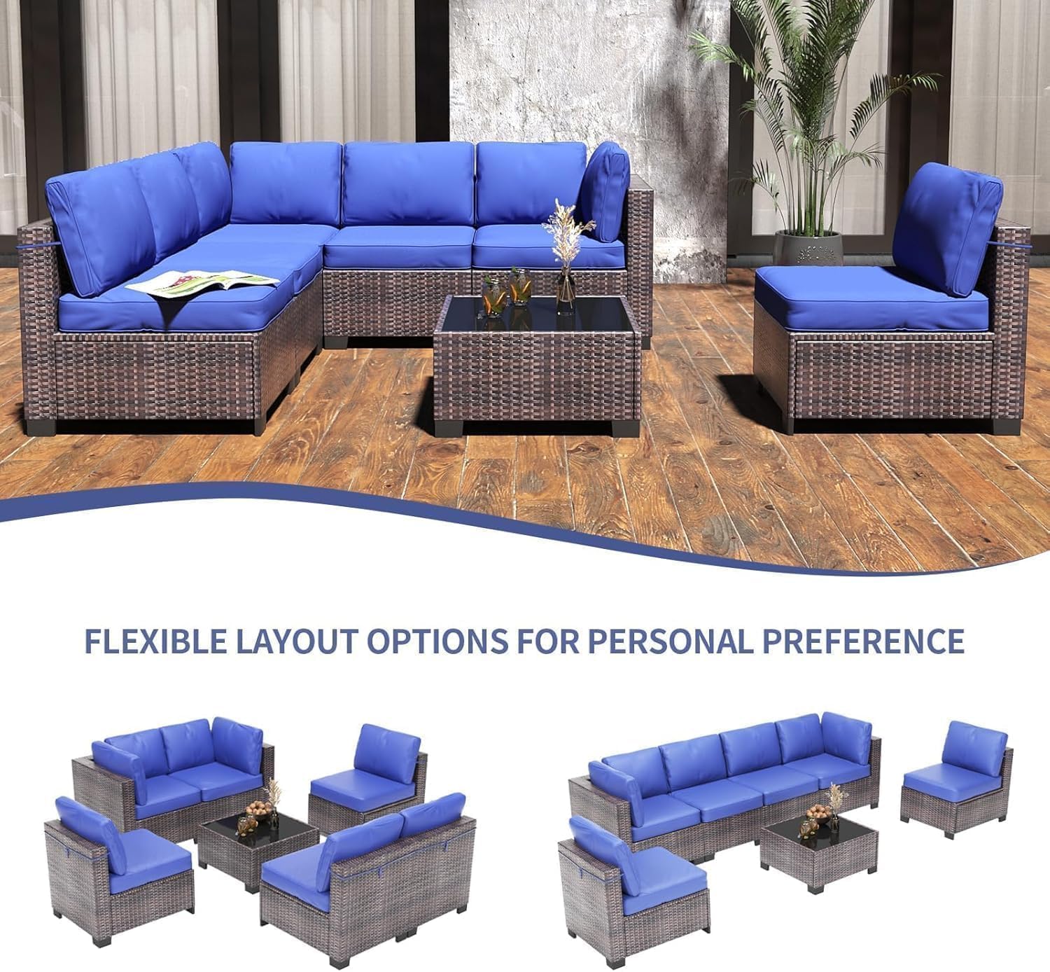 Qeetex WWJ-PHO-34EG54A6 Patio-Sofas-Daybeds - View #2