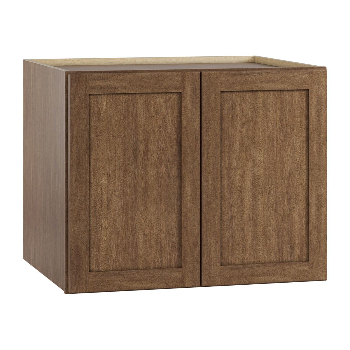 Whalen CLICK-IT LWSCLICK-62LW Sherwood Hills 30-in W x 24-in H x 24-in D Walnut Birch Wall Ready to assemble Plywood Cabinet (Raised Panel Shaker)