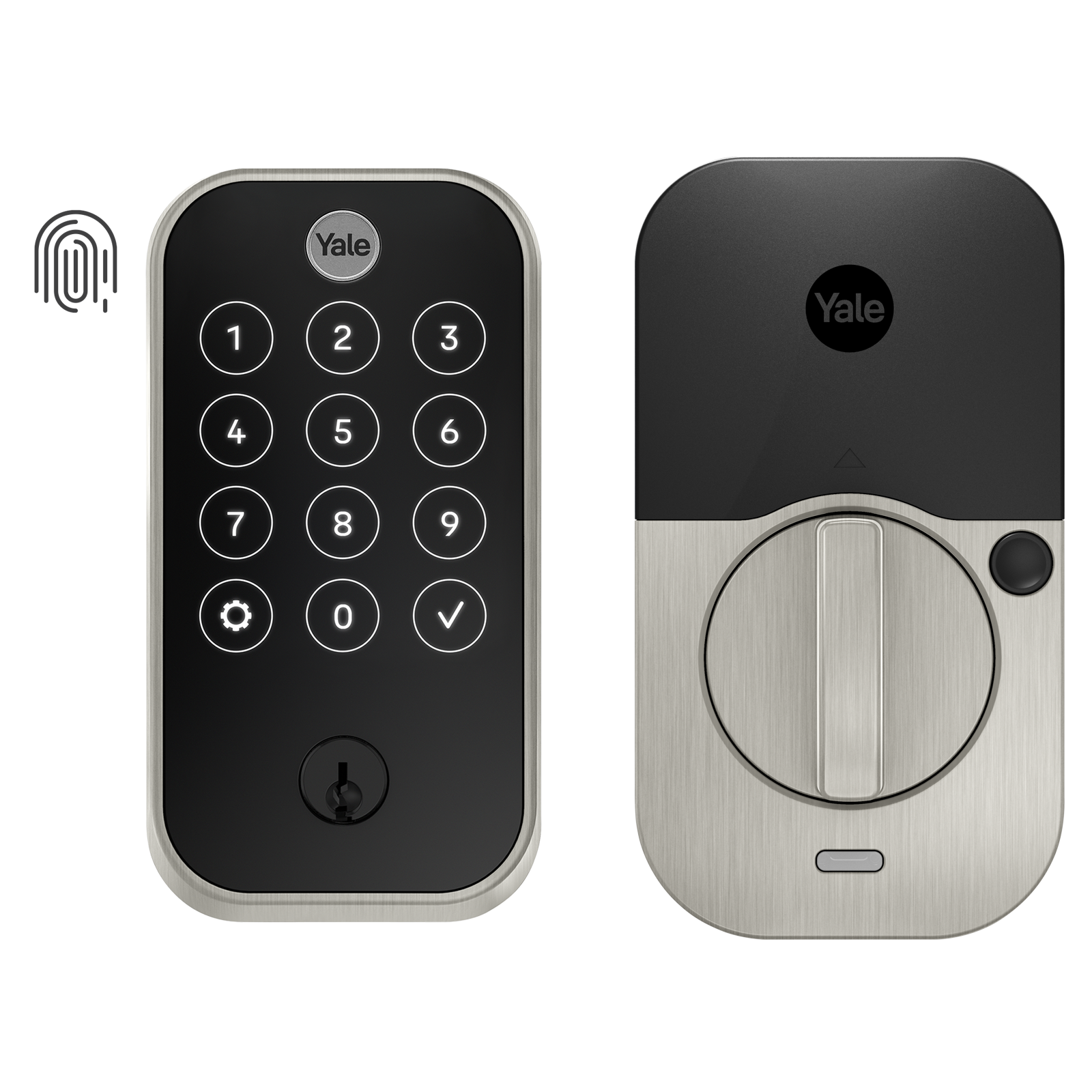 Yale Assure Lock 2 Ridgefield Bundle Satin Nickel Smart Lock Electronic Deadbolt and Handleset with Wifi Bluetooth Touchscreen Keypad B-YRD450-WF1-RX-619 Sansujyuku sansujyuku.com