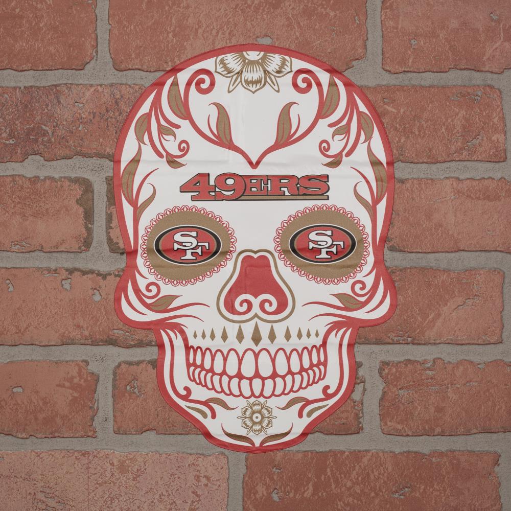 San Francisco 49ers 12'' Sugar Skull Sign