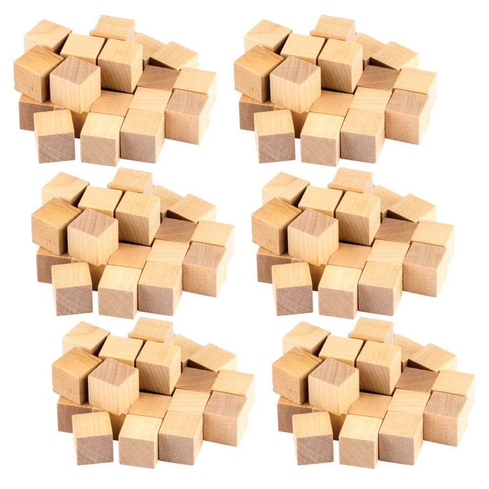 Teacher Created Resources STEM Basics: Wooden Cubes, 25 Per Pack, 6 Packs  in the Craft Supplies department at
