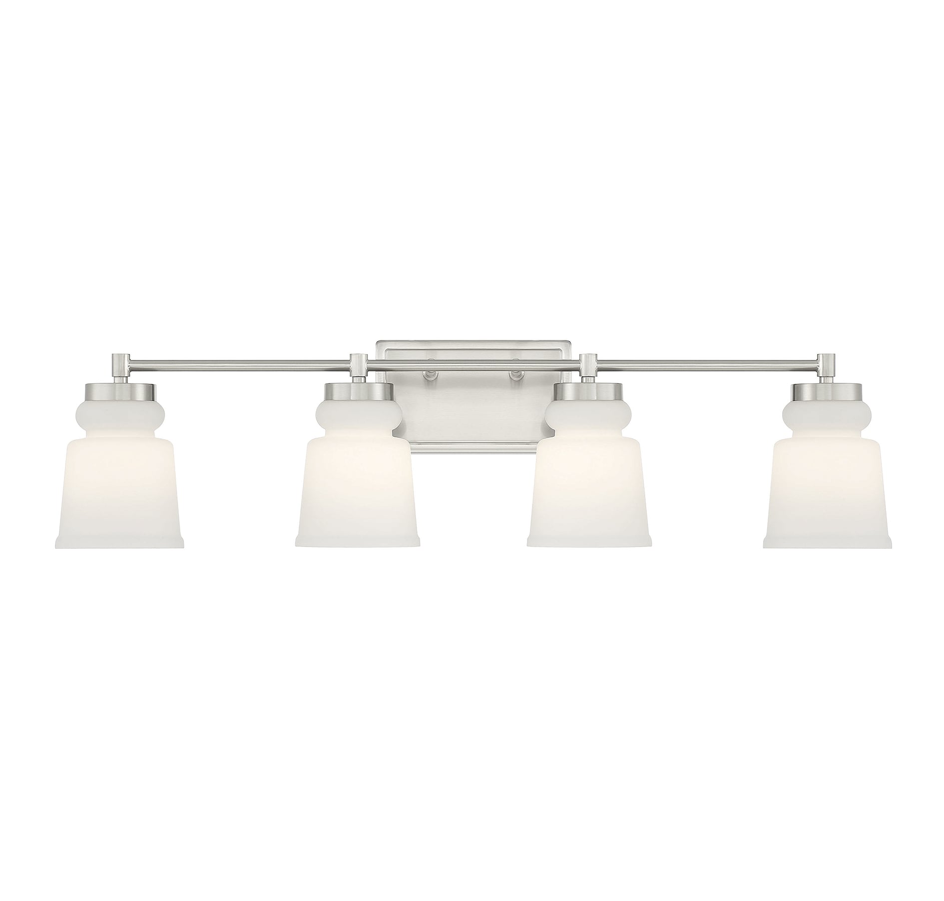 Meridian Lite Trends M80059BN Meridian 32-in 4 -Light Brushed Nickel Traditional Vanity light