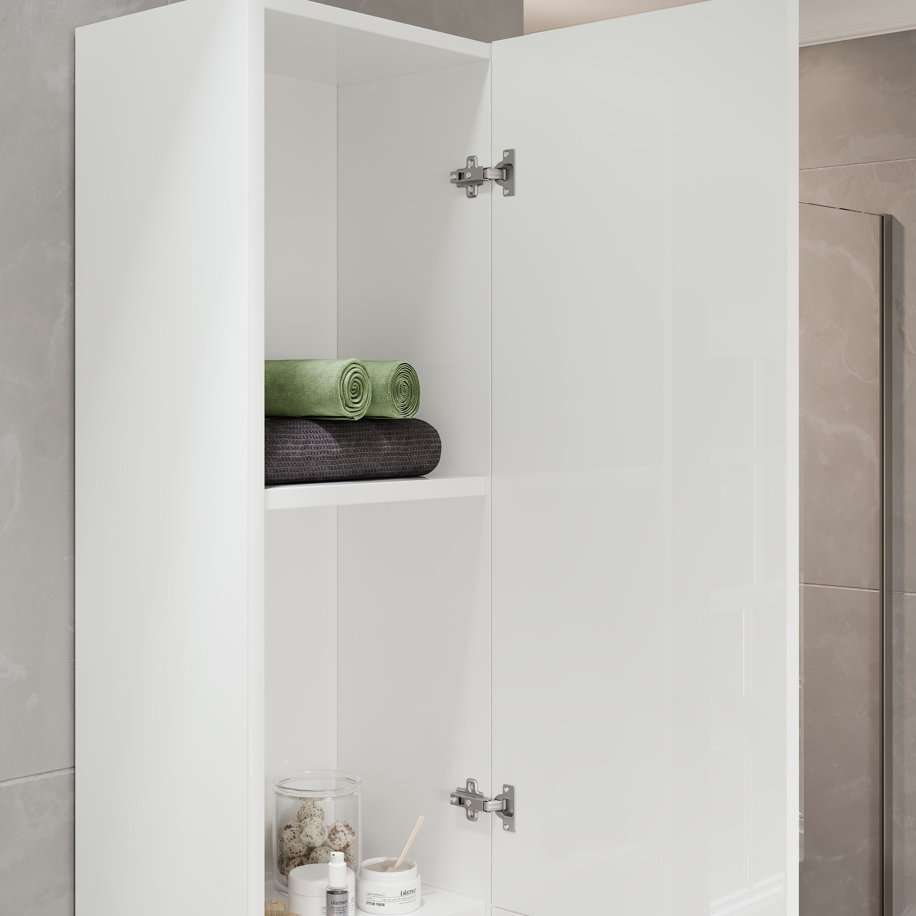 Eviva EVCB23-12WH-VITALE Linen-Cabinets - View #5