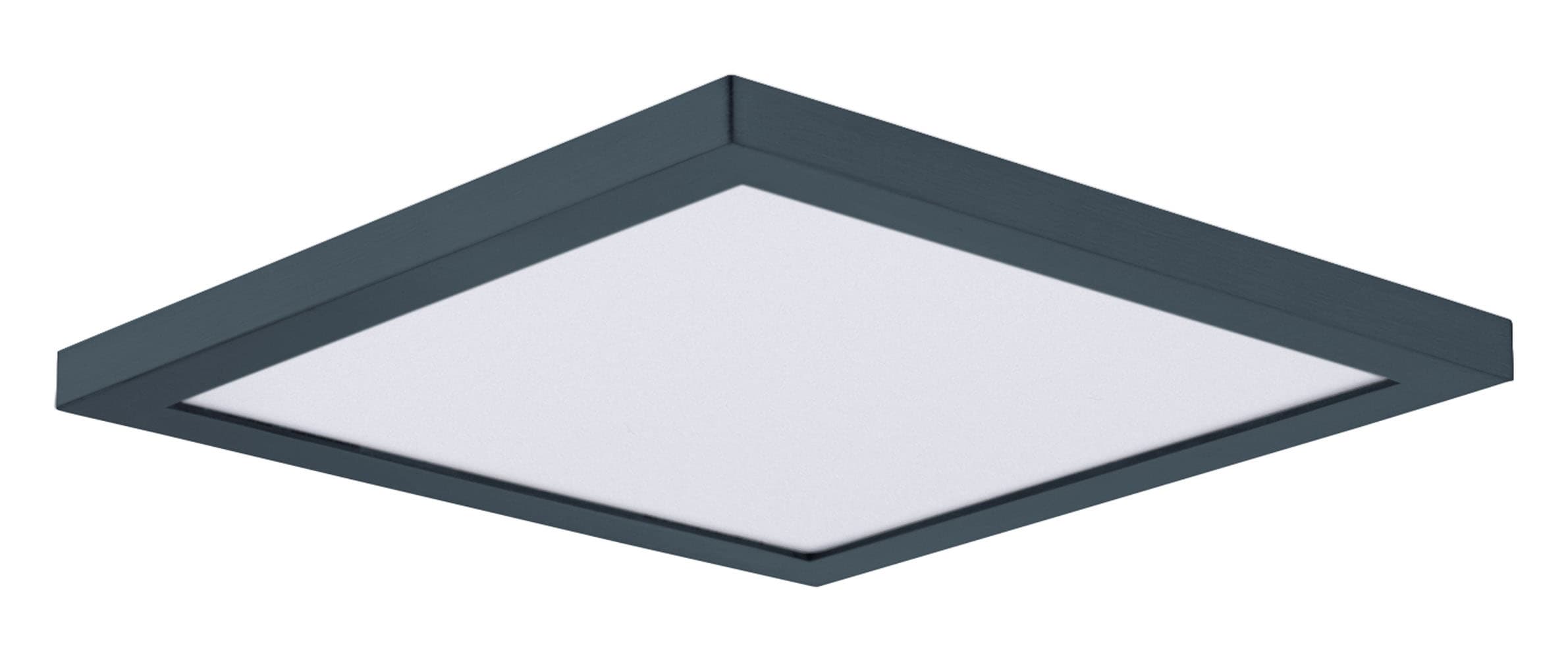 Maxim Lighting 57699WTBK Chip 1 -Light 8.5-in Matte Black Indoor/Outdoor Integrated LED Flush Mount Light