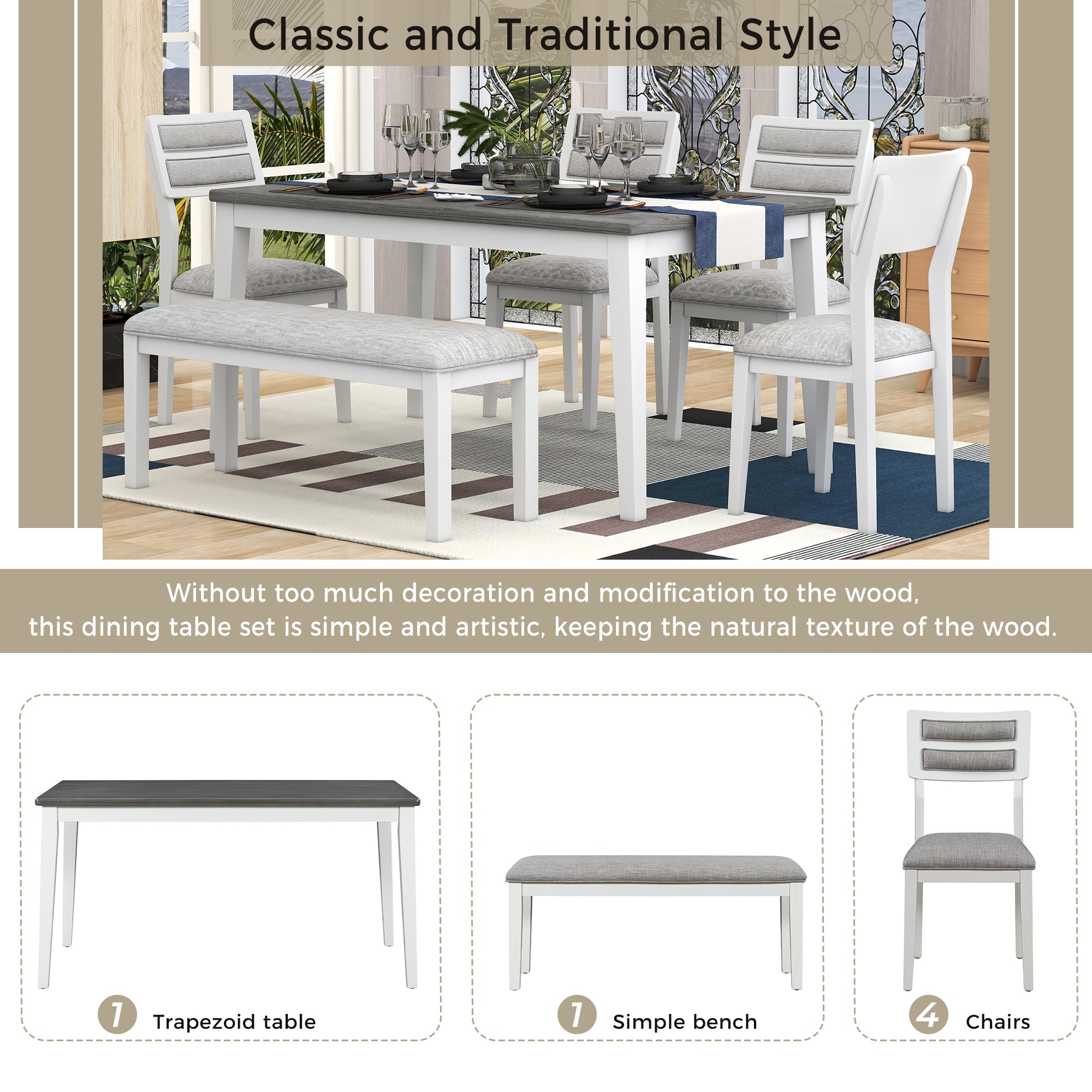 SINOFURN SYA330036WT Dining-Sets - View #6