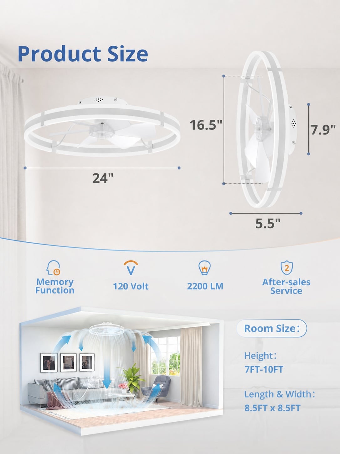 AKSCYZM LAK0704K103 Ceiling-Fans - View #6