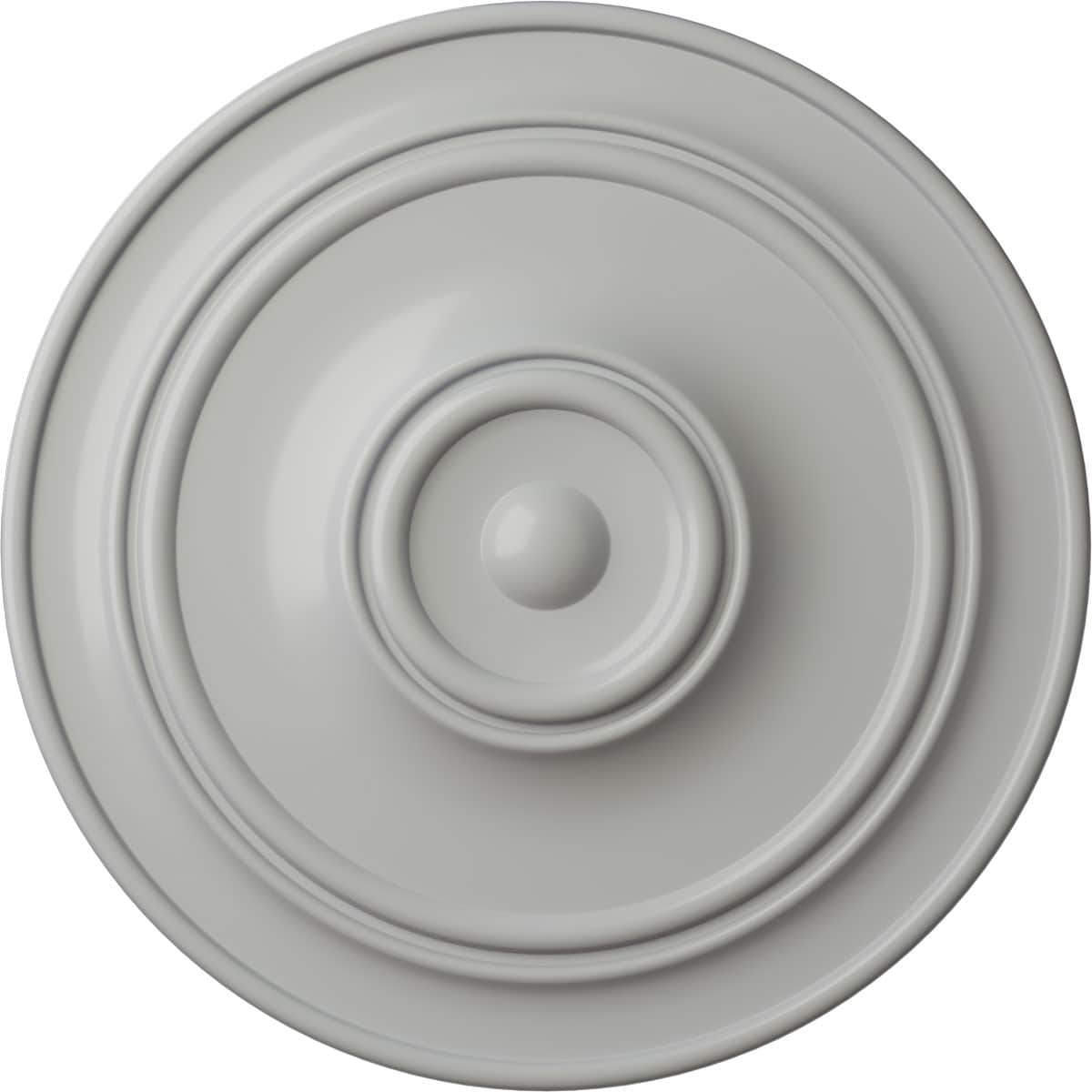 Ekena Millwork CM40CLFRF Small Classic 40.25-in W x 40.25-in L Painted Frost Polyurethane Whole Ceiling Medallion
