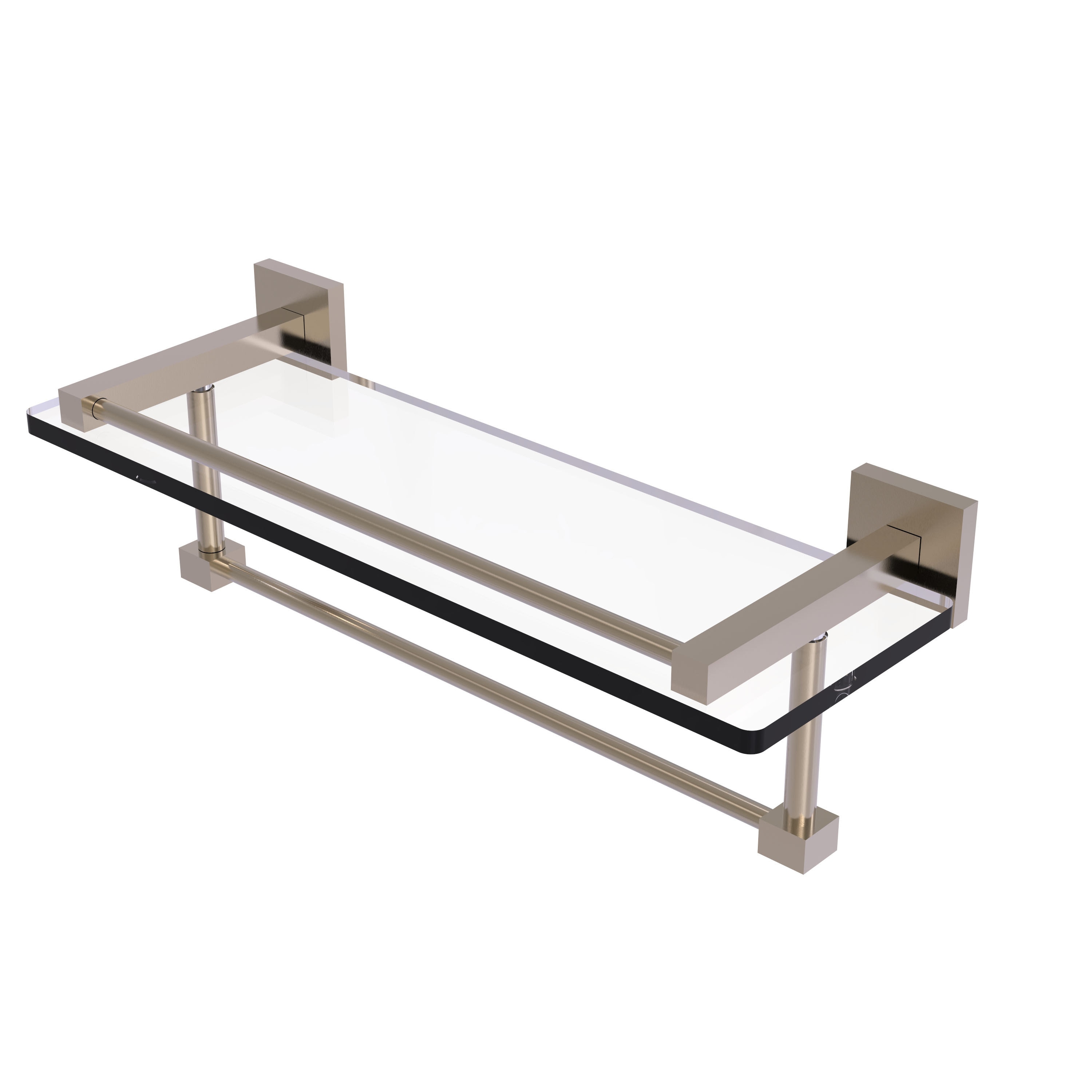 Allied Brass MT-1-16TB-GAL-PEW Montero Antique Pewter Wall mount Bathroom Shelf ( 16-in x 5.3-in x 5-in )