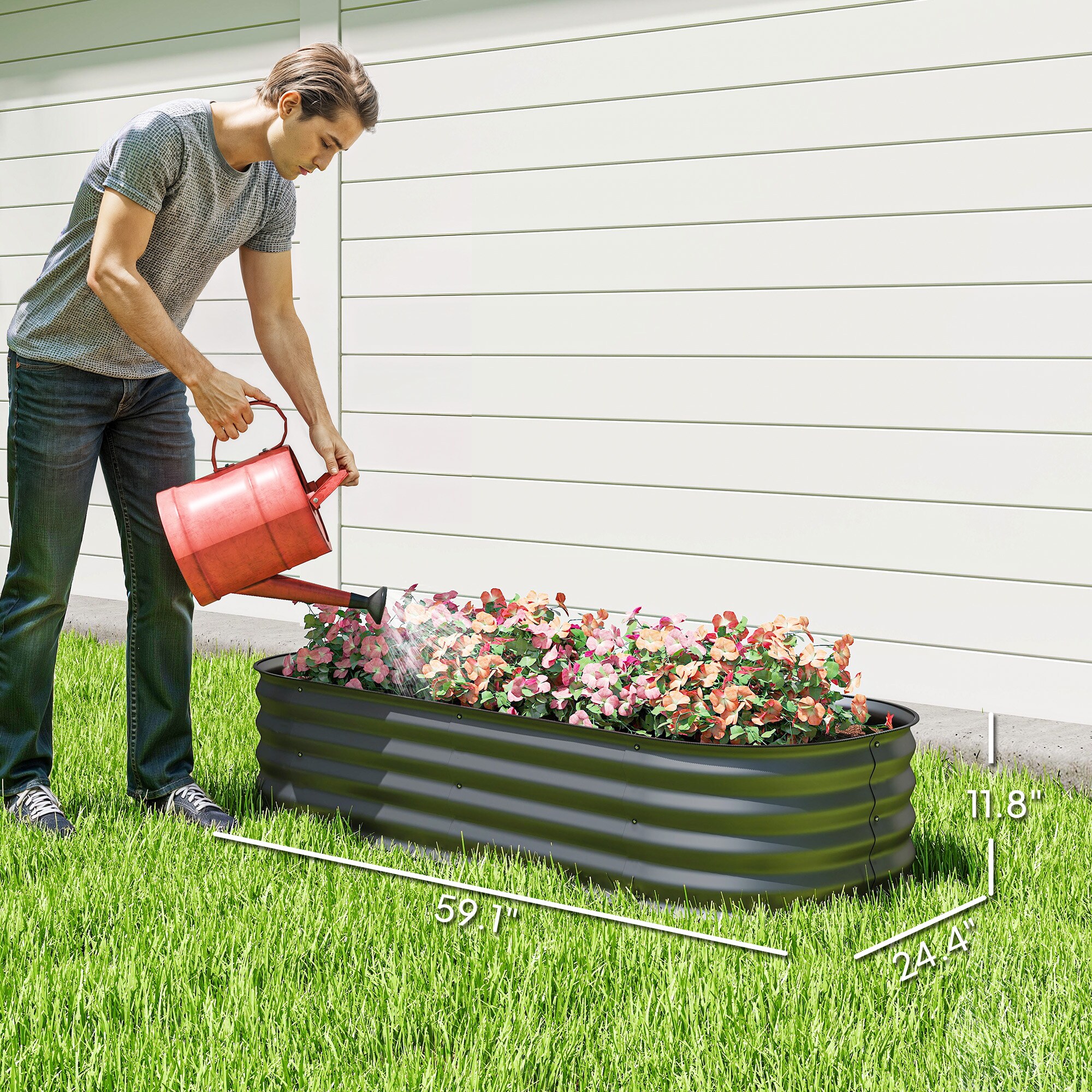 Outsunny 845-981V01CG Raised-Garden-Beds - View #5