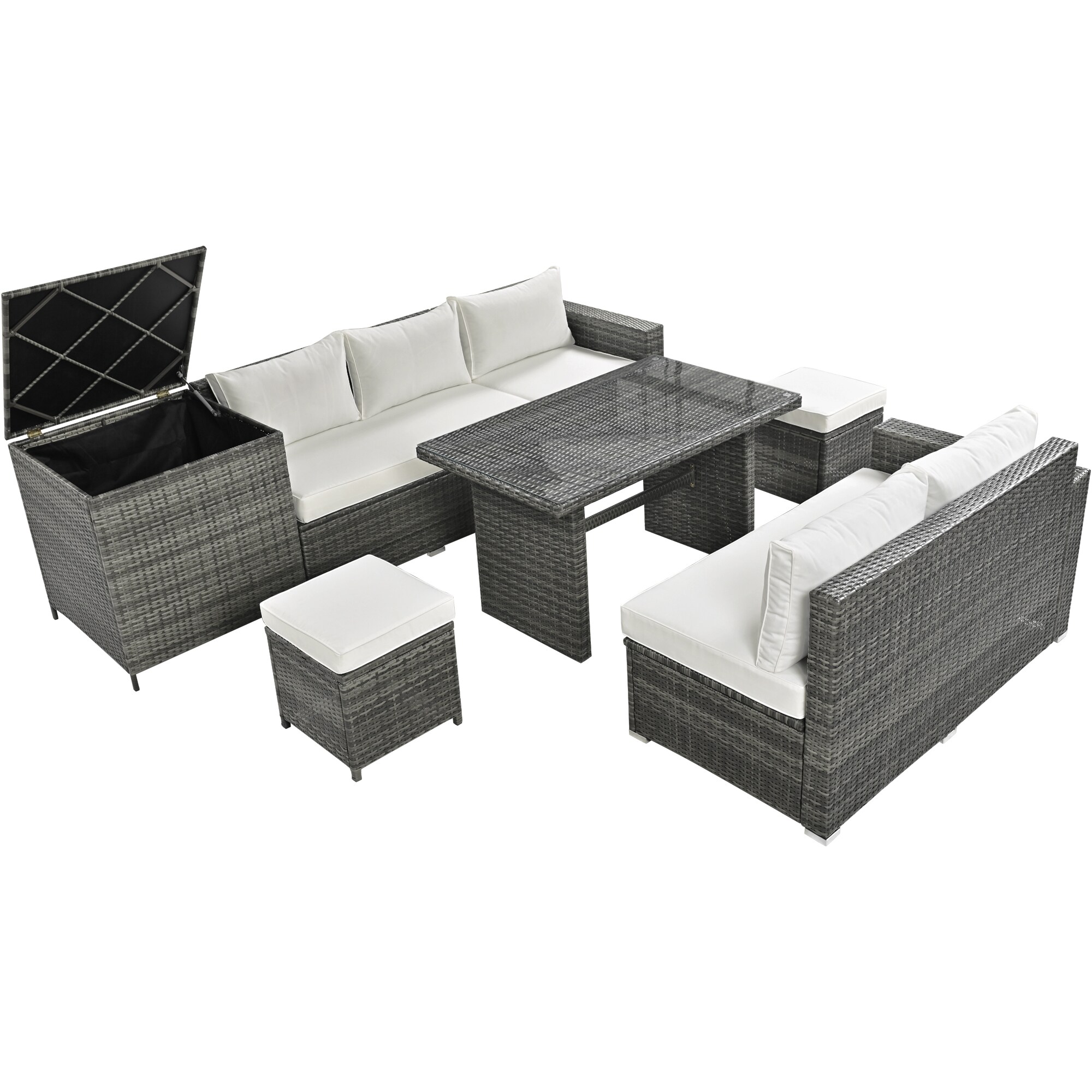 JIMSMAISON BOTMPCS28G-BEG Patio-Conversation-Sets - View #6