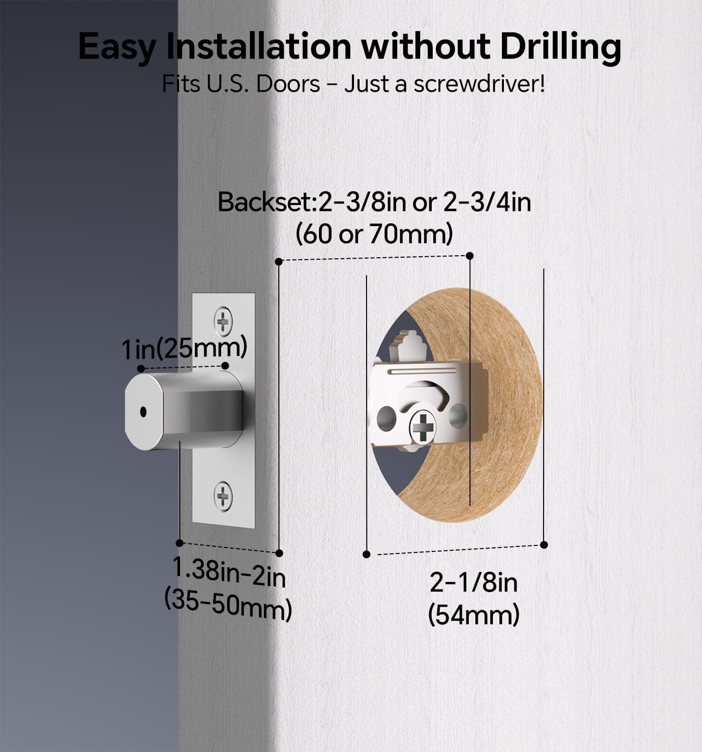 Adrinfly LAD0805D180 Door-Deadbolts - View #6