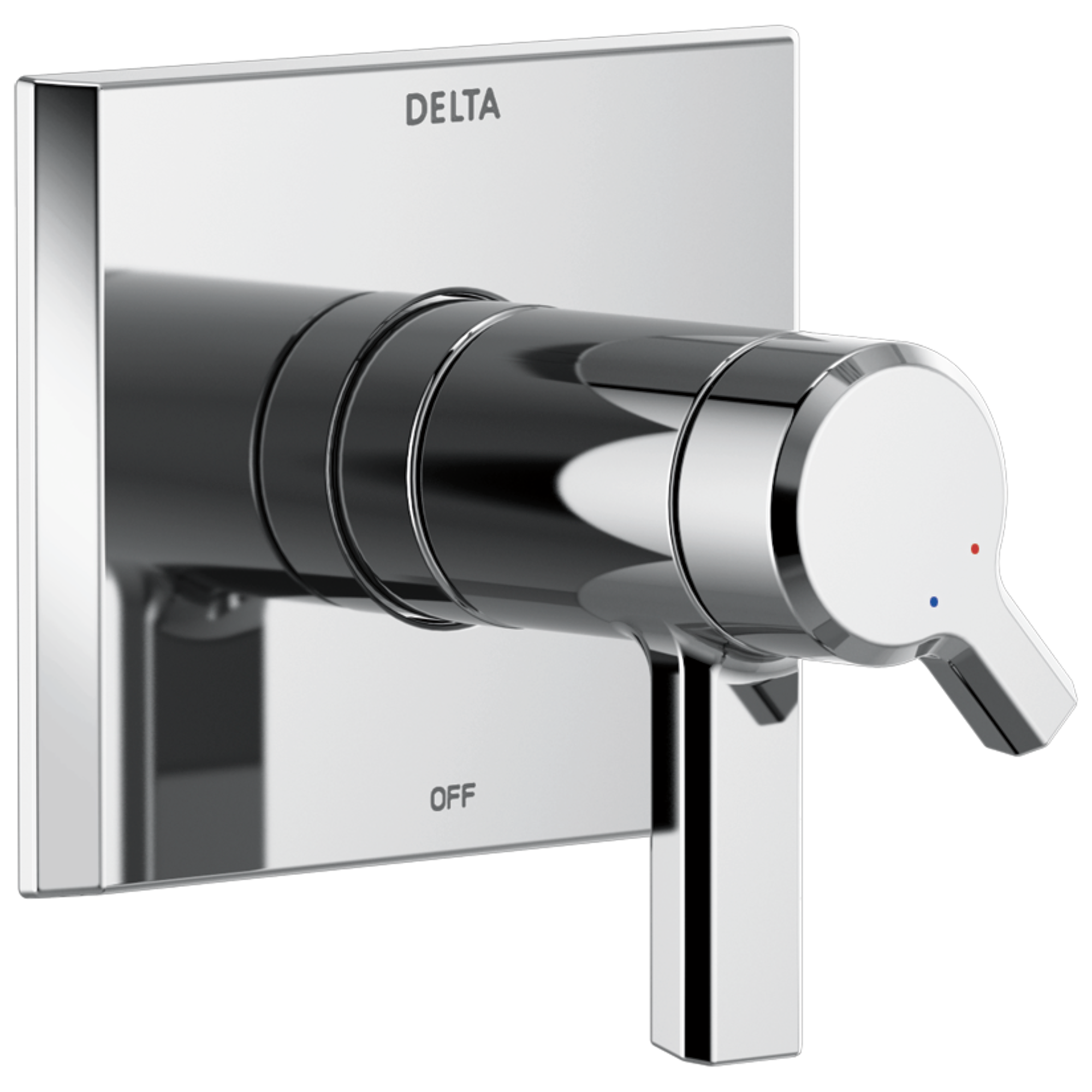Delta T17T099-PR Pivotal Lumicoat Chrome 2.75-Inches Universal Bathtub/Shower Diverter 0.5-Inches -ID
